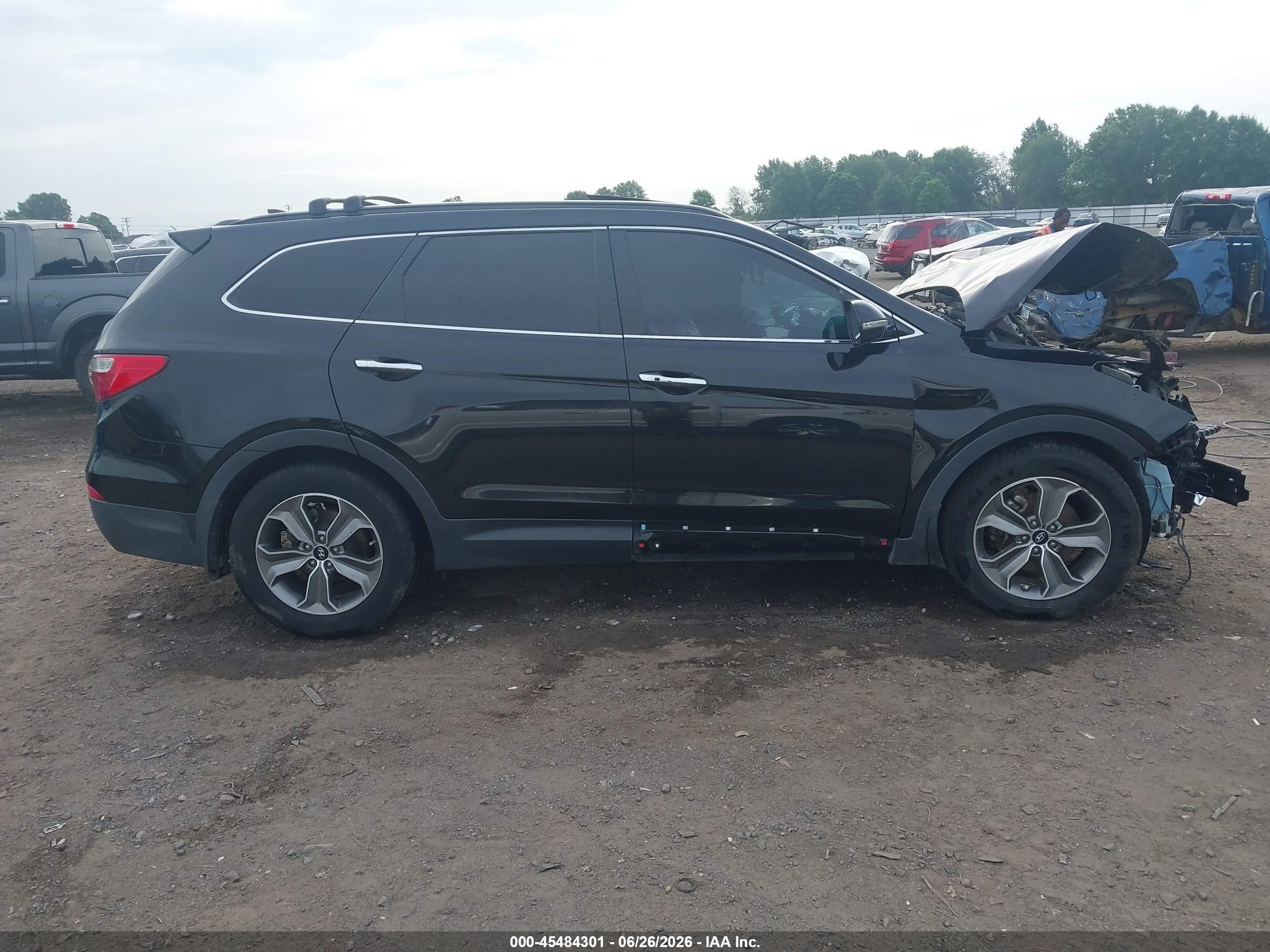 2014 Hyundai Santa Fe Gls Black vin: KM8SN4HF8EU058475