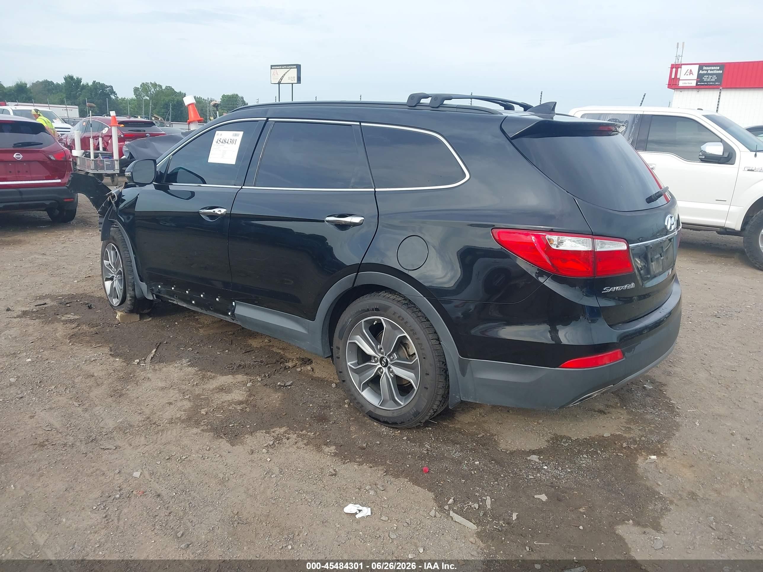 2014 Hyundai Santa Fe Gls Black vin: KM8SN4HF8EU058475