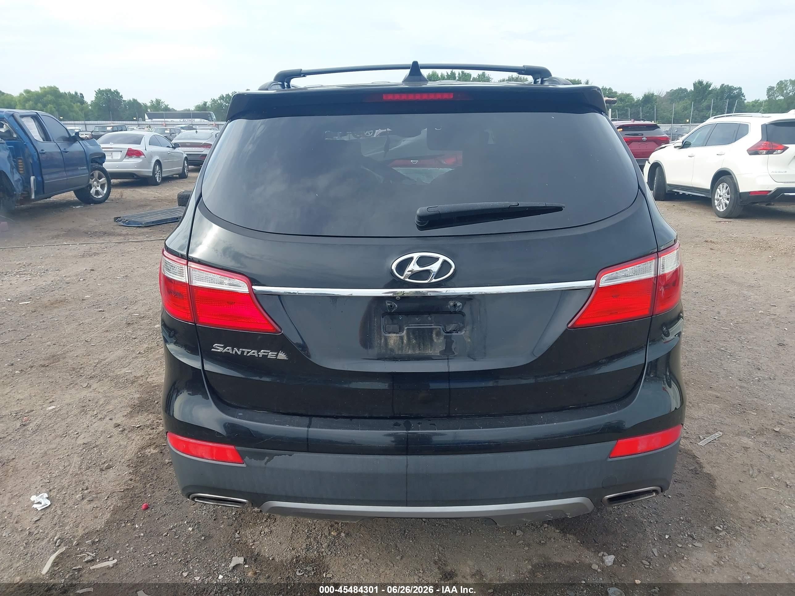 2014 Hyundai Santa Fe Gls Black vin: KM8SN4HF8EU058475
