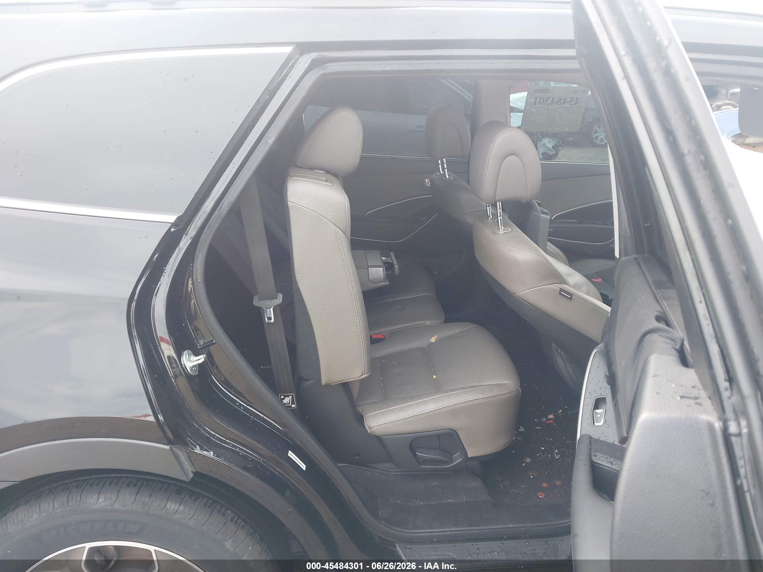 2014 Hyundai Santa Fe Gls Black vin: KM8SN4HF8EU058475