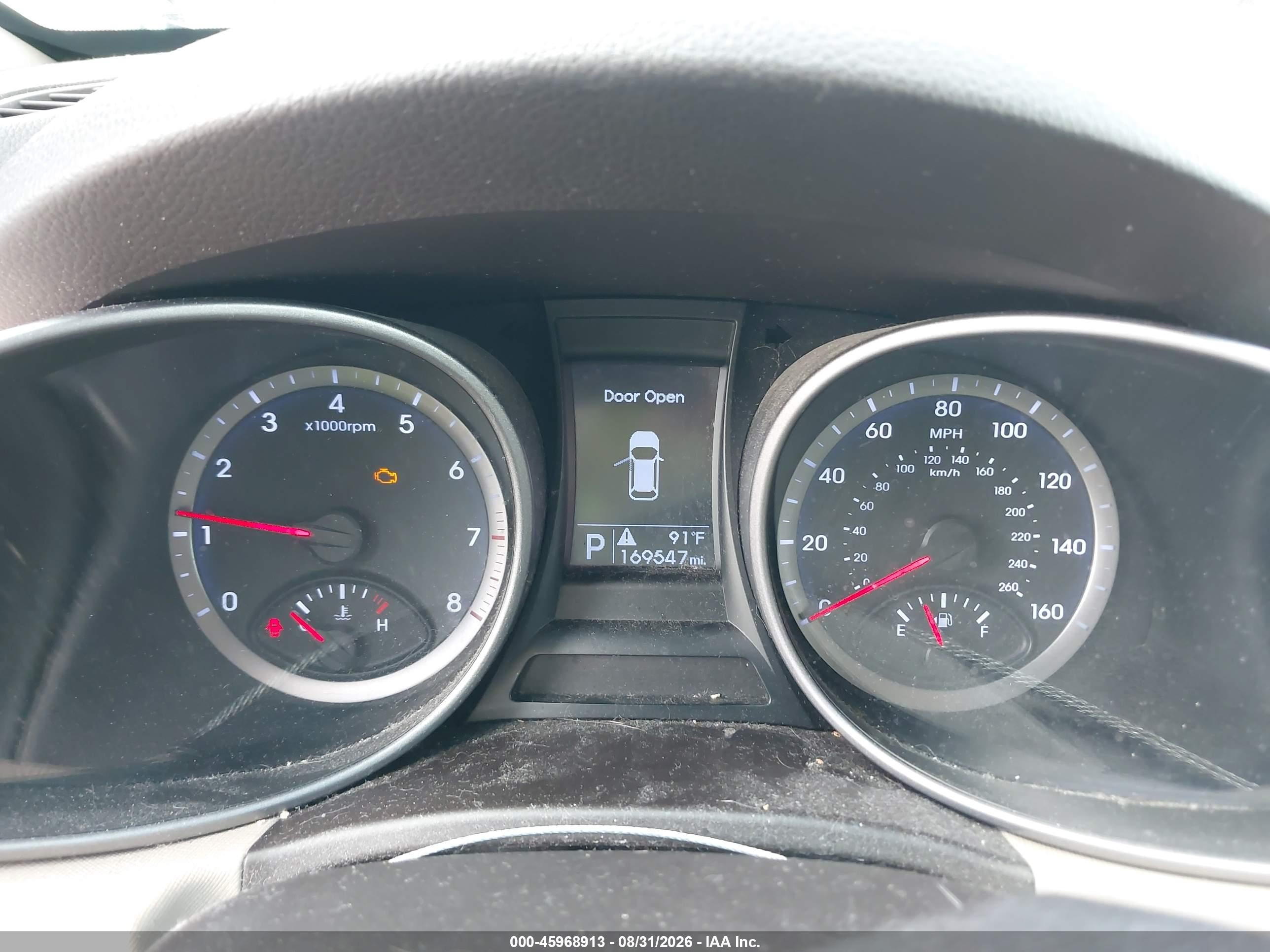 2013 Hyundai Santa Fe Gls White vin: KM8SN4HF9DU025385