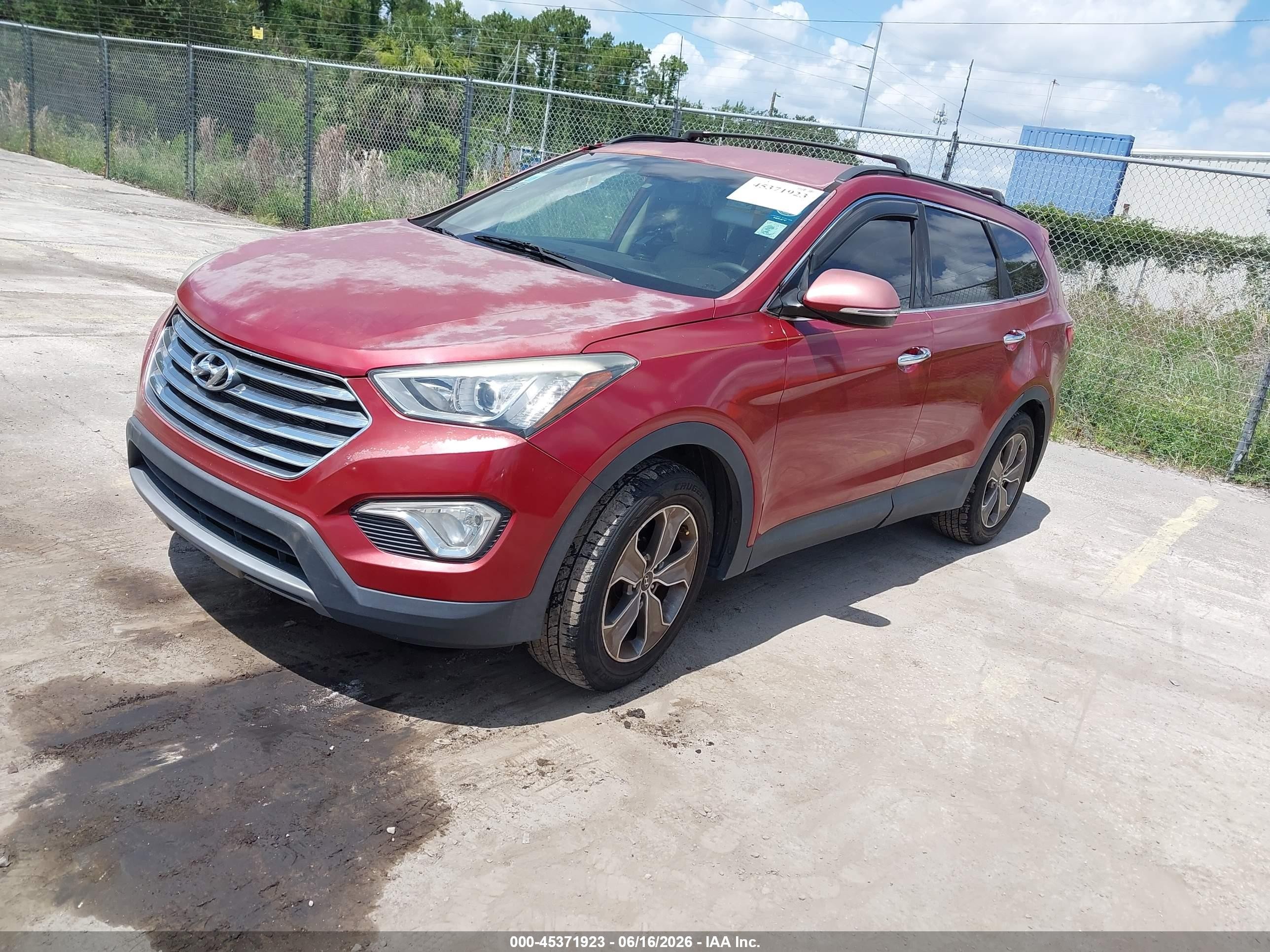 2013 Hyundai Santa Fe Gls Красный vin: KM8SN4HF9DU026472