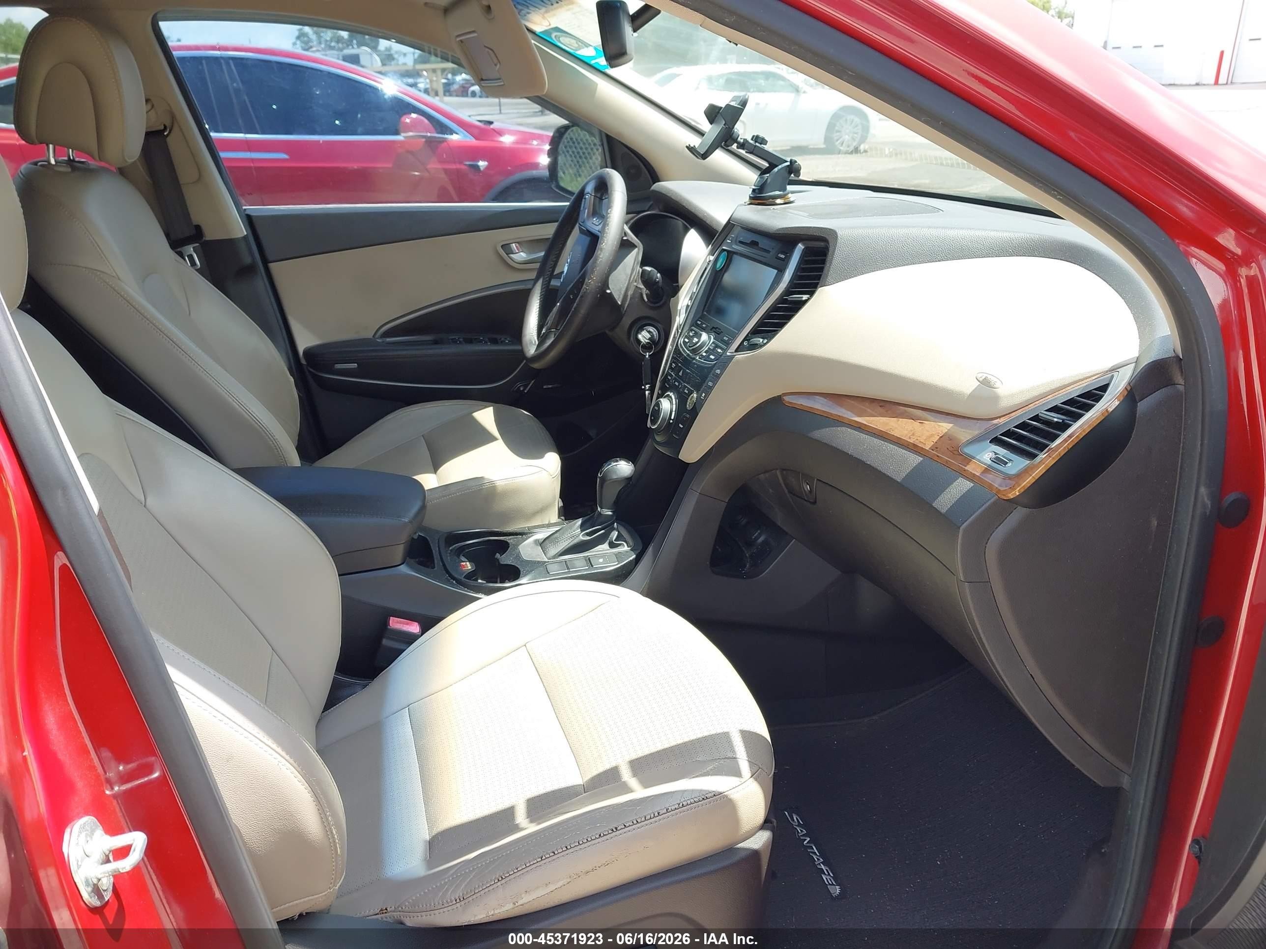2013 Hyundai Santa Fe Gls Красный vin: KM8SN4HF9DU026472