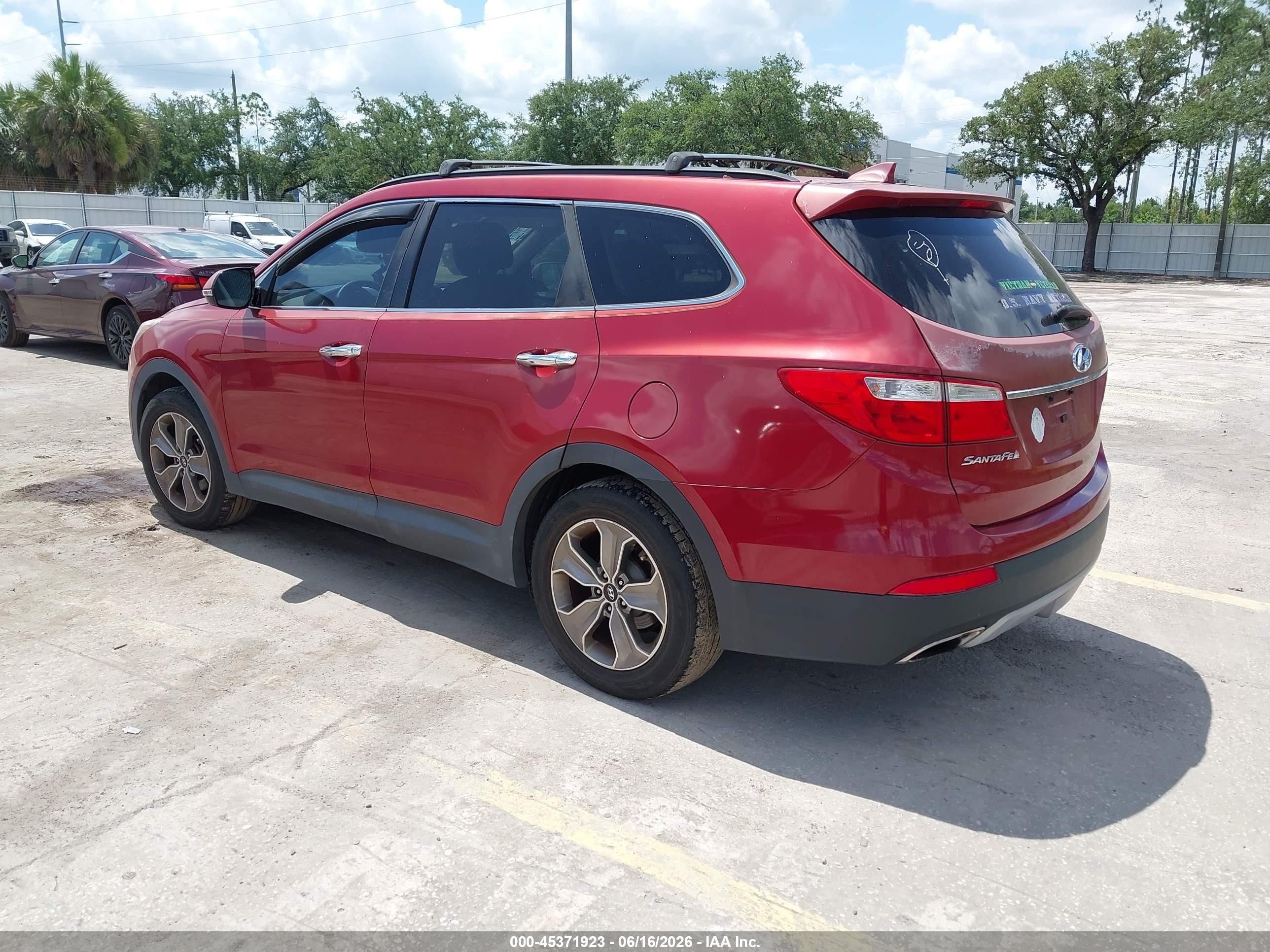 2013 Hyundai Santa Fe Gls Красный vin: KM8SN4HF9DU026472