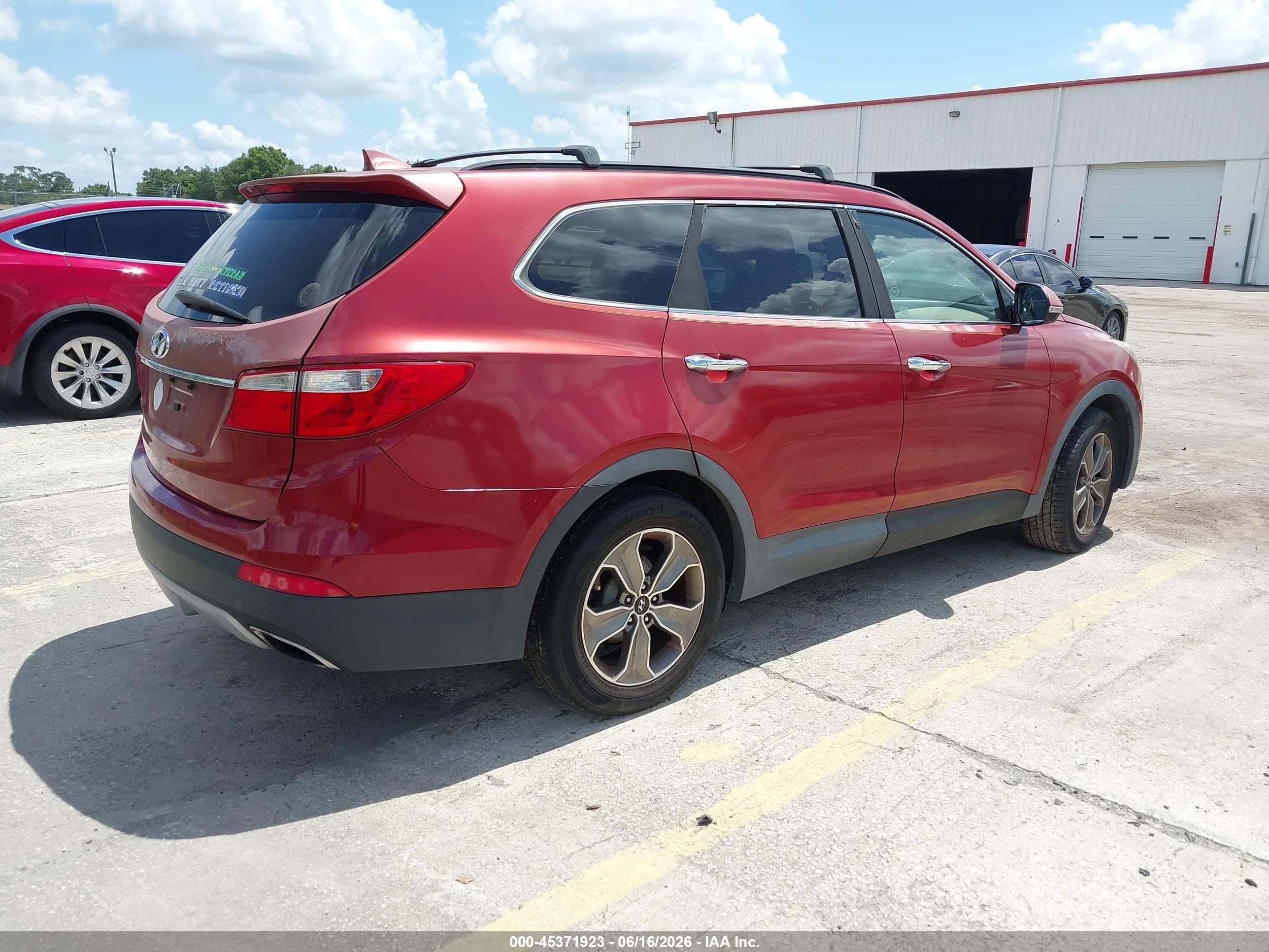 2013 Hyundai Santa Fe Gls Красный vin: KM8SN4HF9DU026472