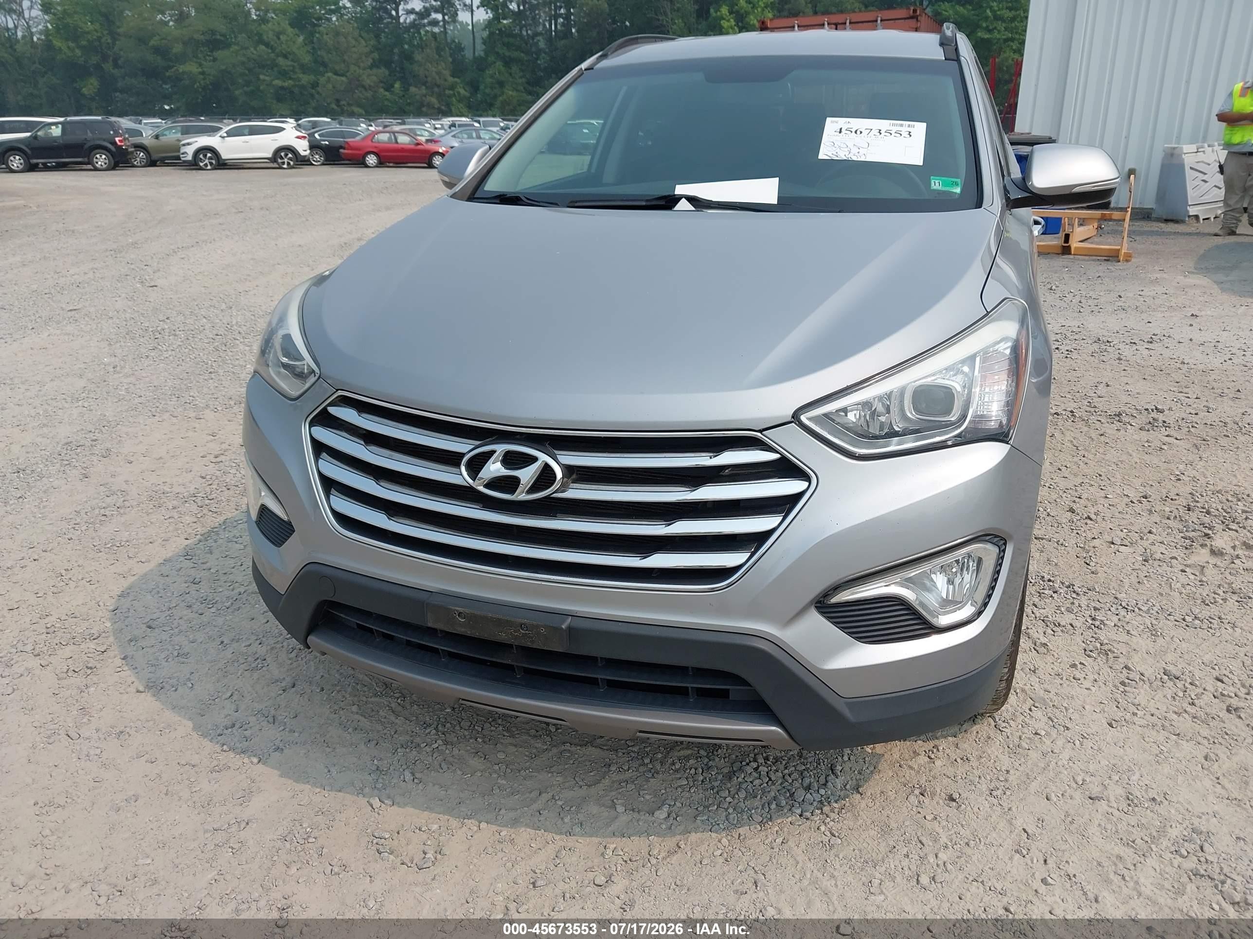 2013 Hyundai Santa Fe Gls Серебряный vin: KM8SN4HF9DU029114