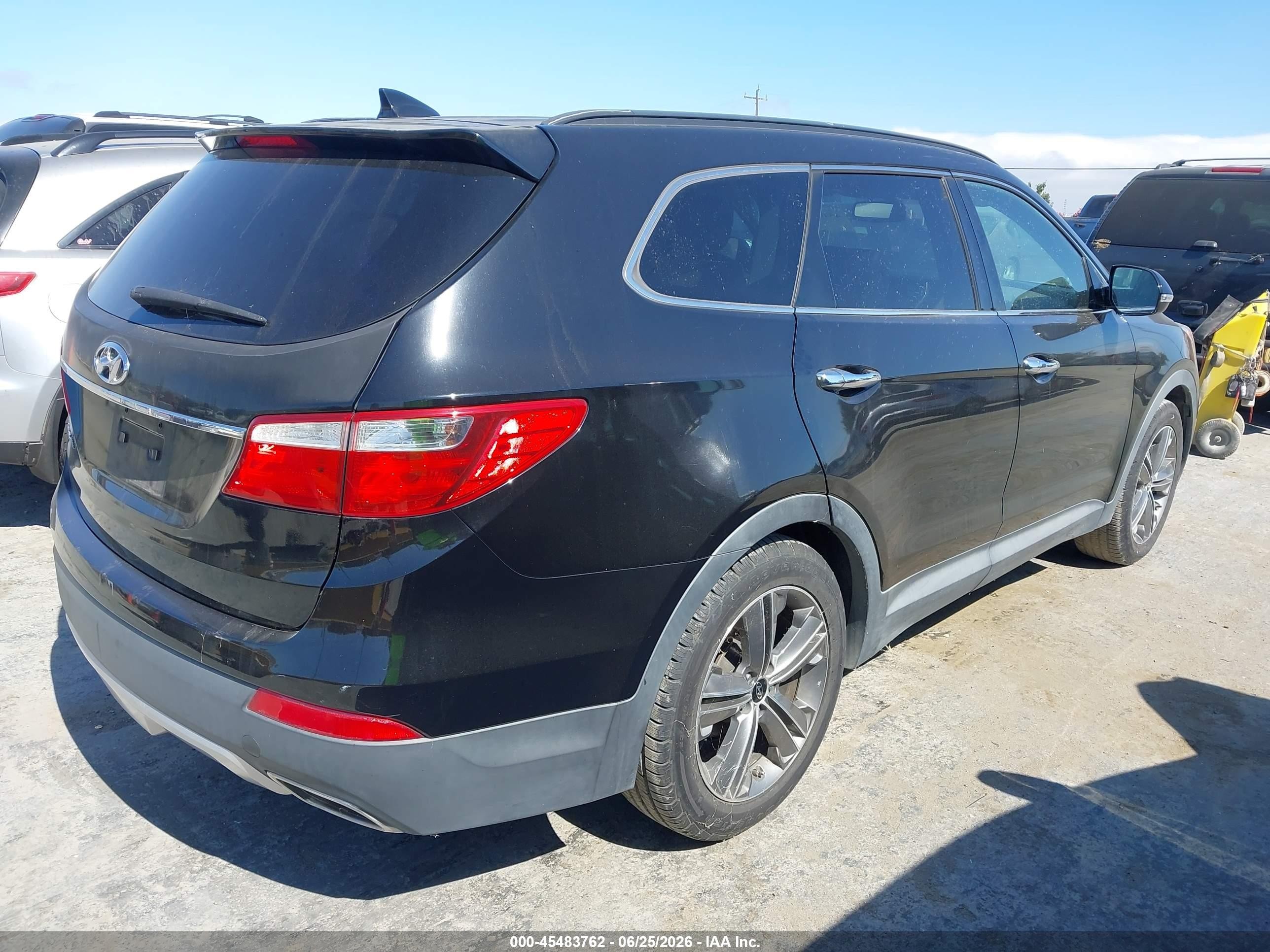 2014 Hyundai Santa Fe Gls Black vin: KM8SN4HF9EU085068
