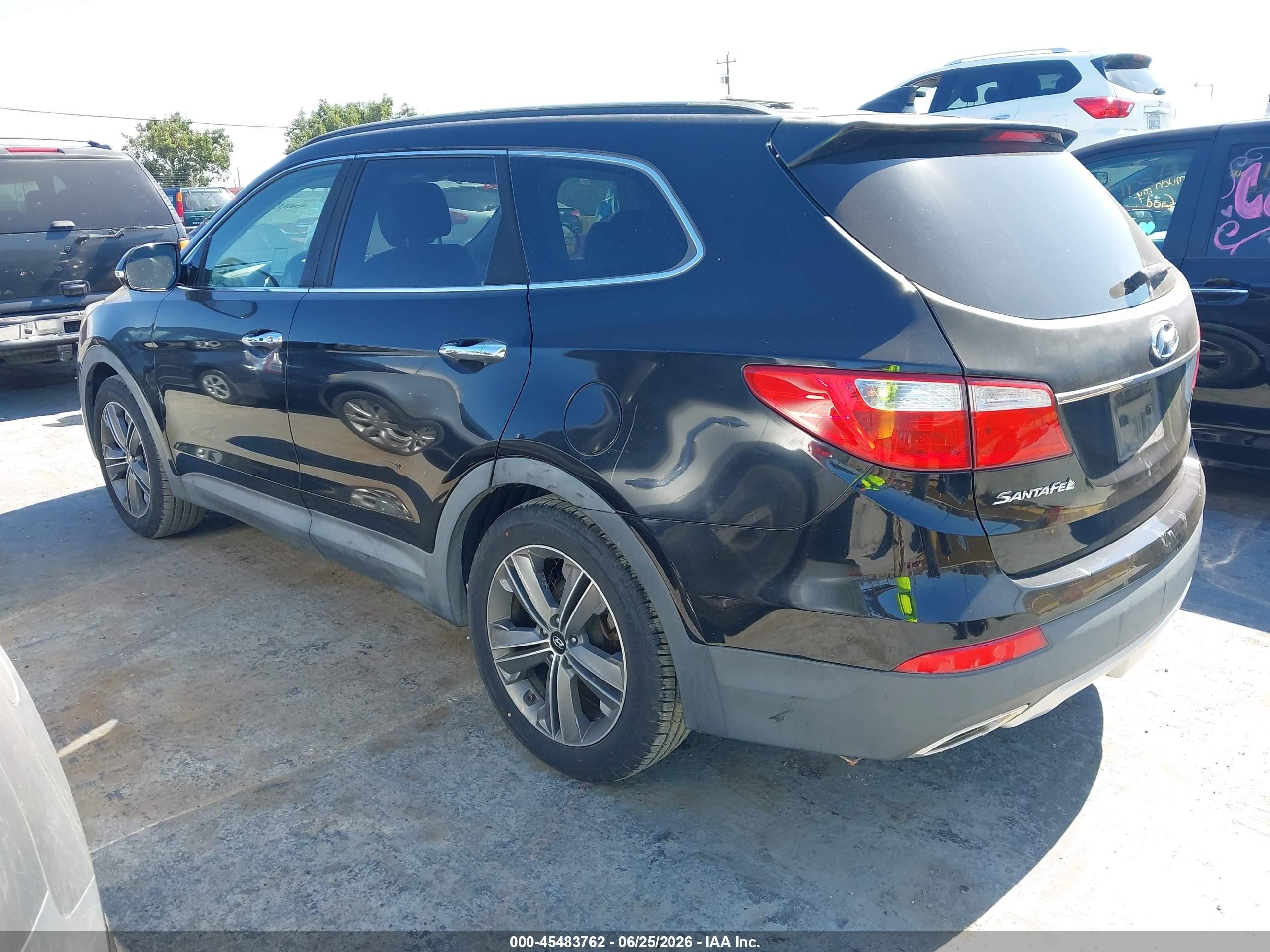 2014 Hyundai Santa Fe Gls Black vin: KM8SN4HF9EU085068