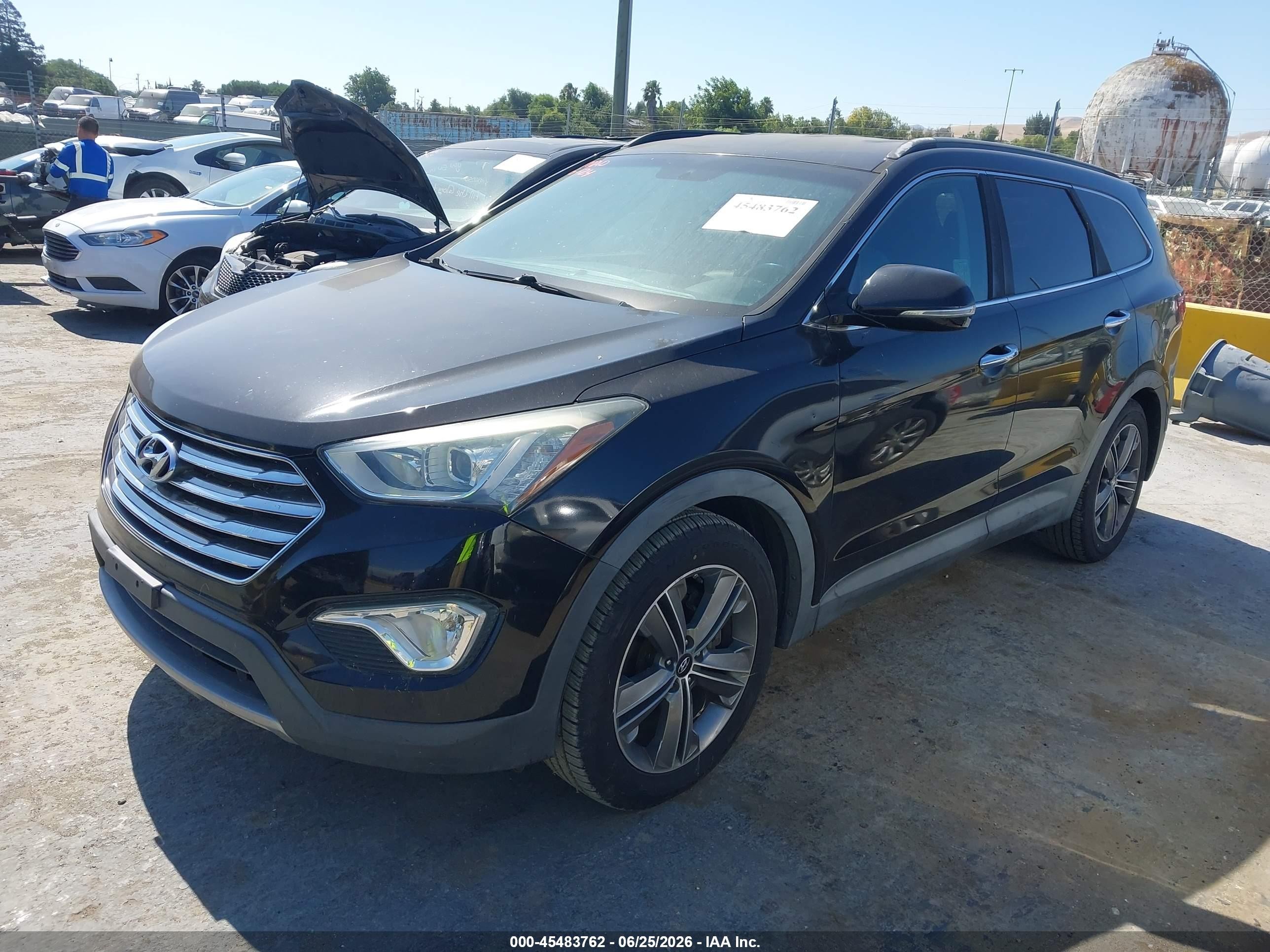 2014 Hyundai Santa Fe Gls Black vin: KM8SN4HF9EU085068