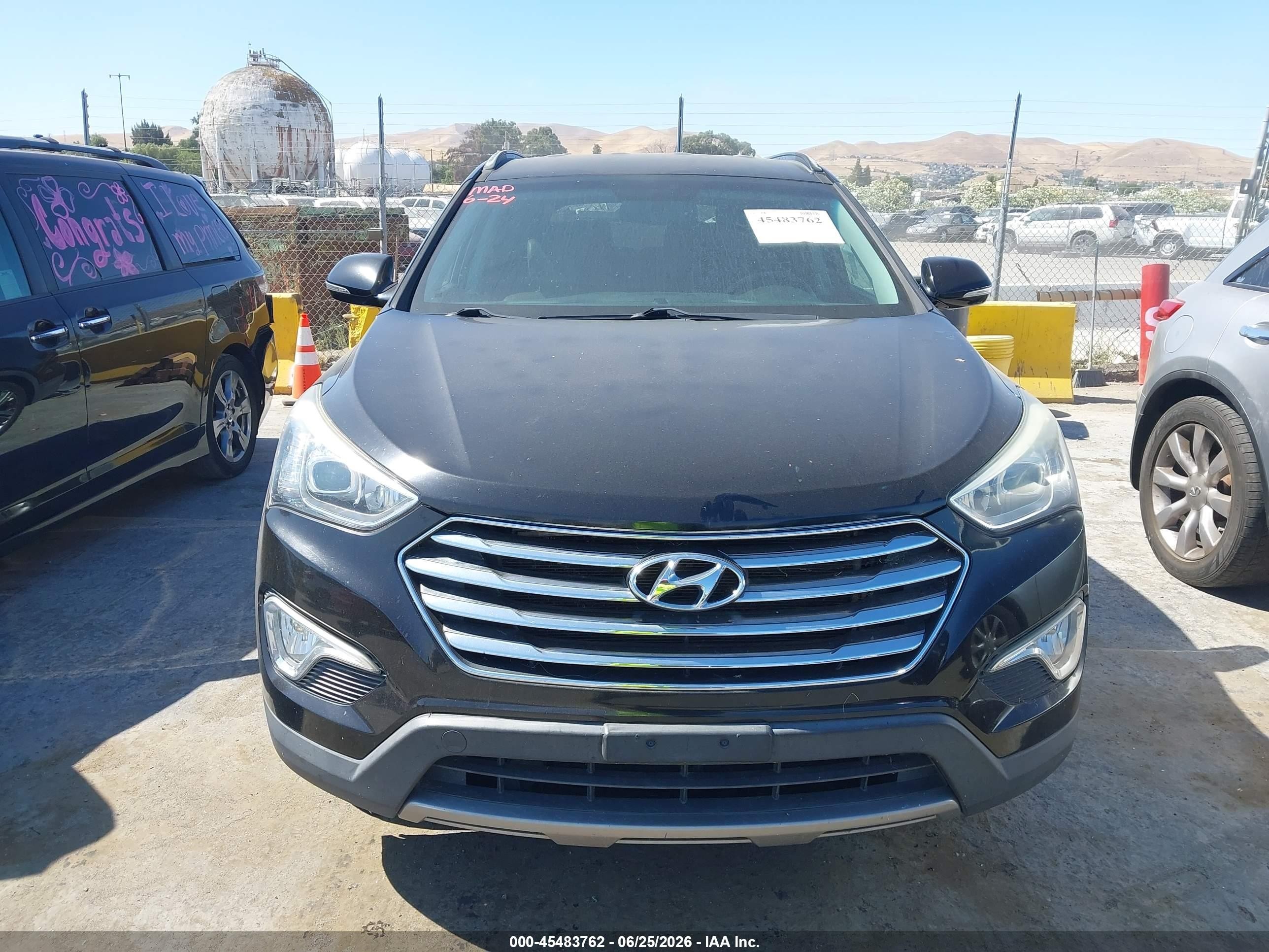 2014 Hyundai Santa Fe Gls Black vin: KM8SN4HF9EU085068