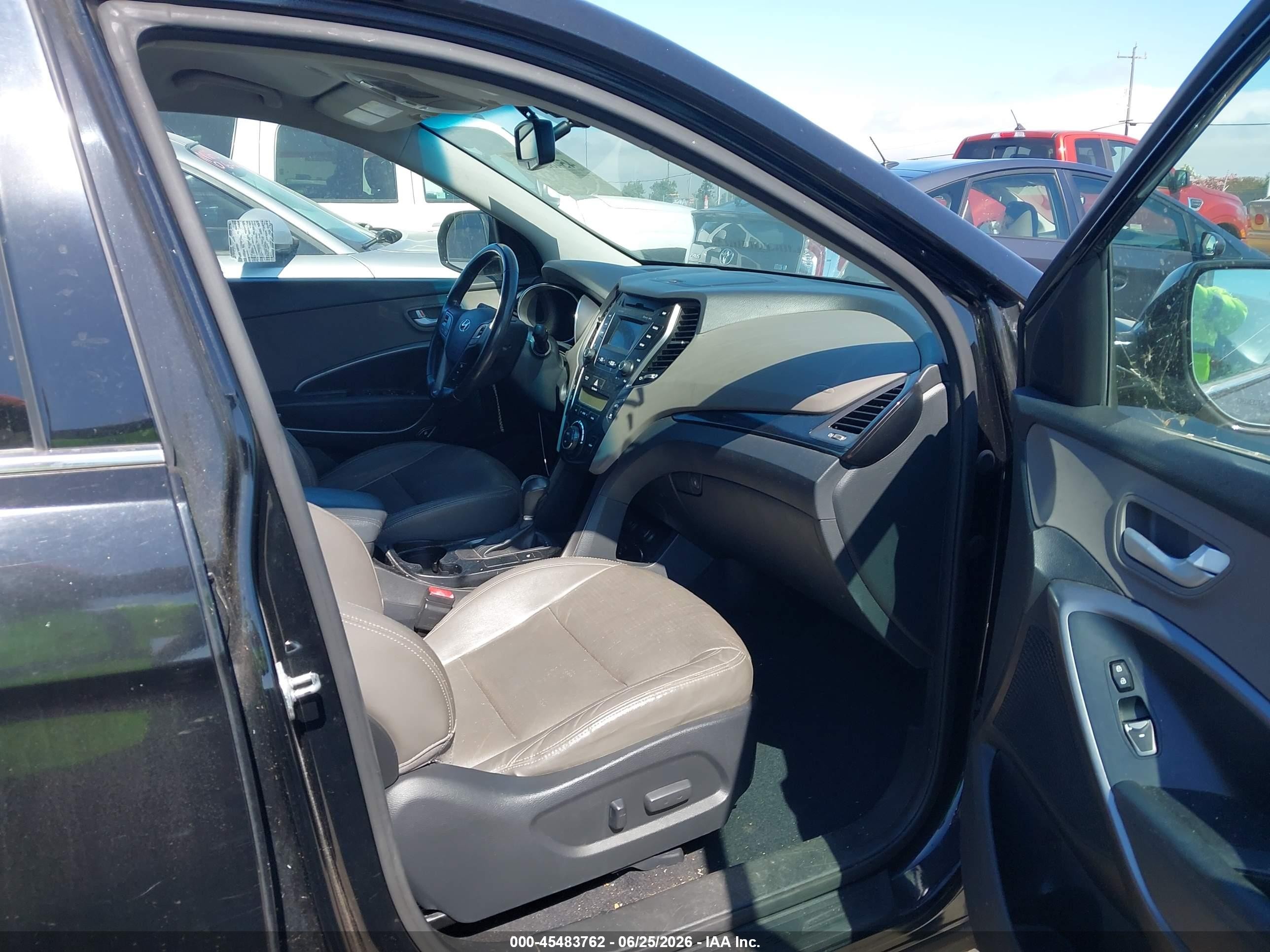 2014 Hyundai Santa Fe Gls Black vin: KM8SN4HF9EU085068