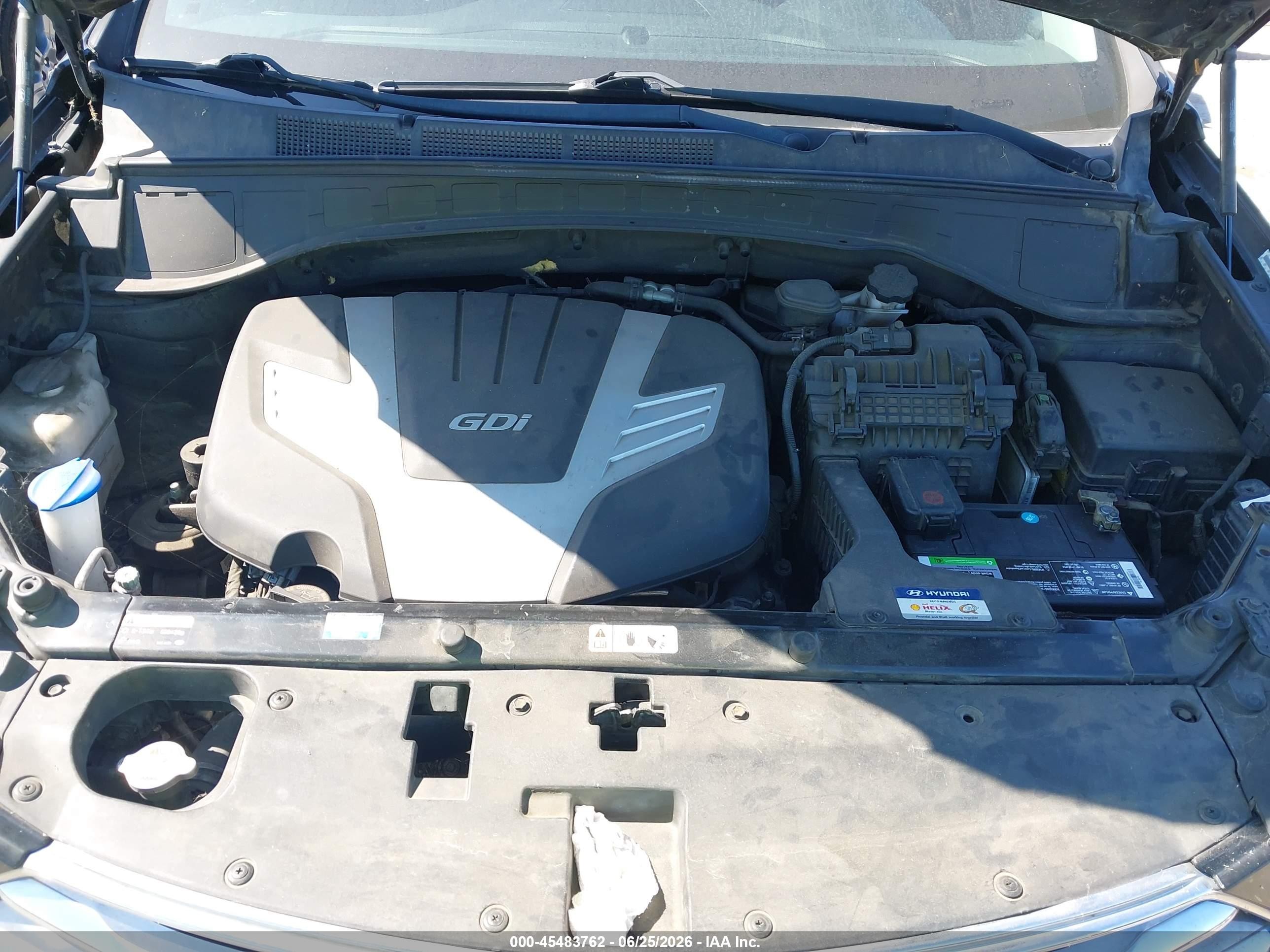 2014 Hyundai Santa Fe Gls Black vin: KM8SN4HF9EU085068
