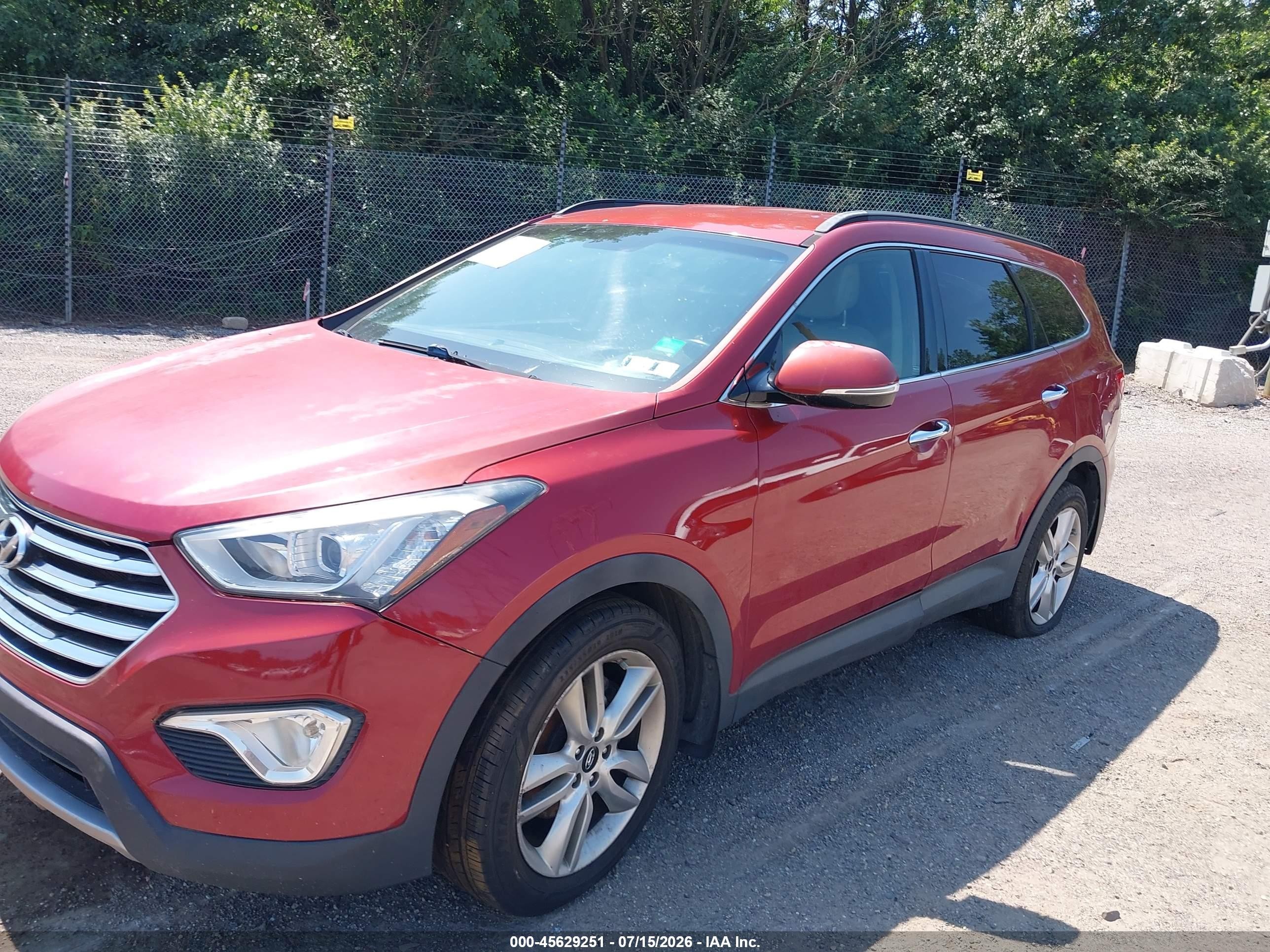 2015 Hyundai Santa Fe Limited Red vin: KM8SN4HF9FU106793