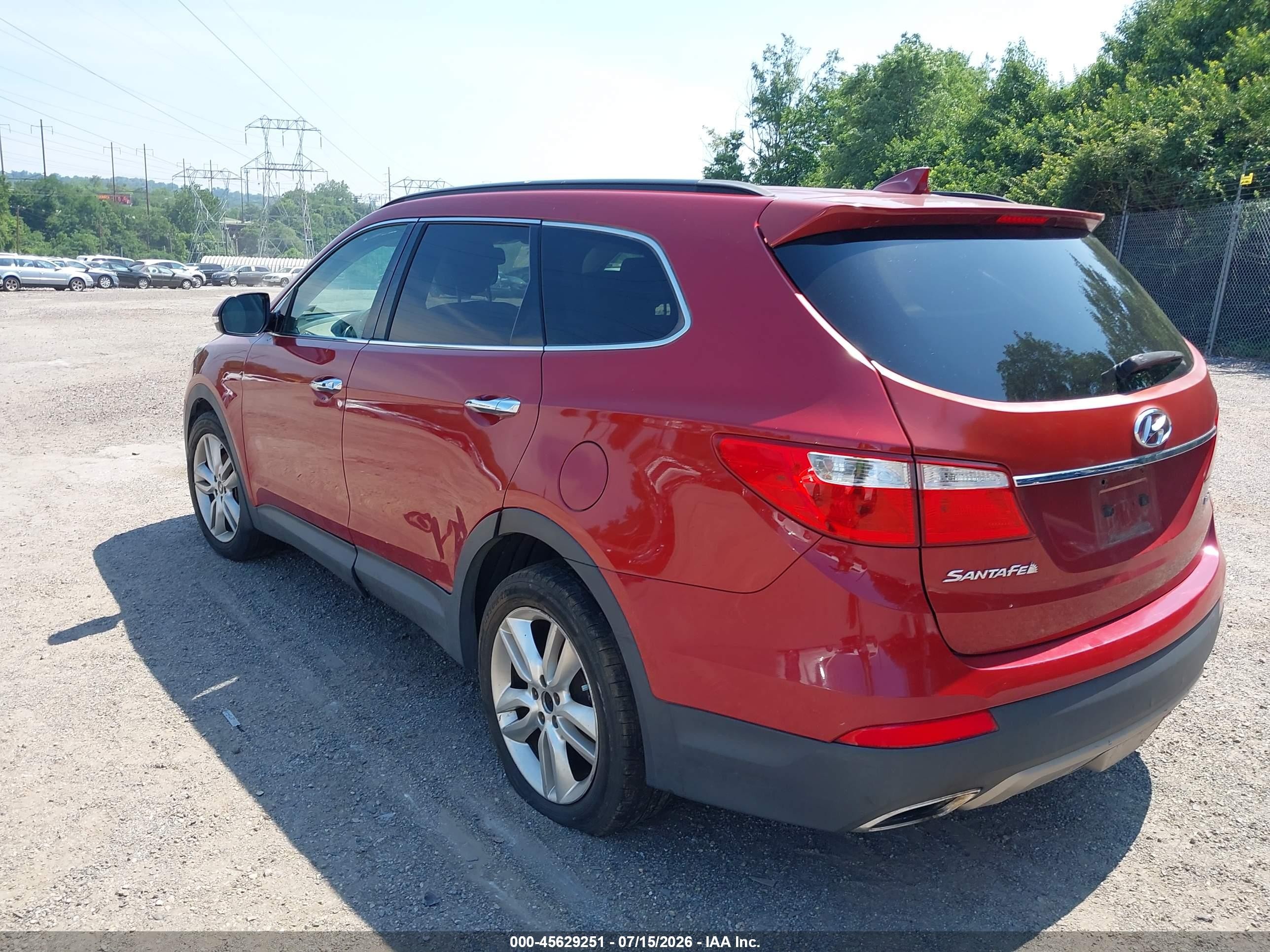 2015 Hyundai Santa Fe Limited Red vin: KM8SN4HF9FU106793