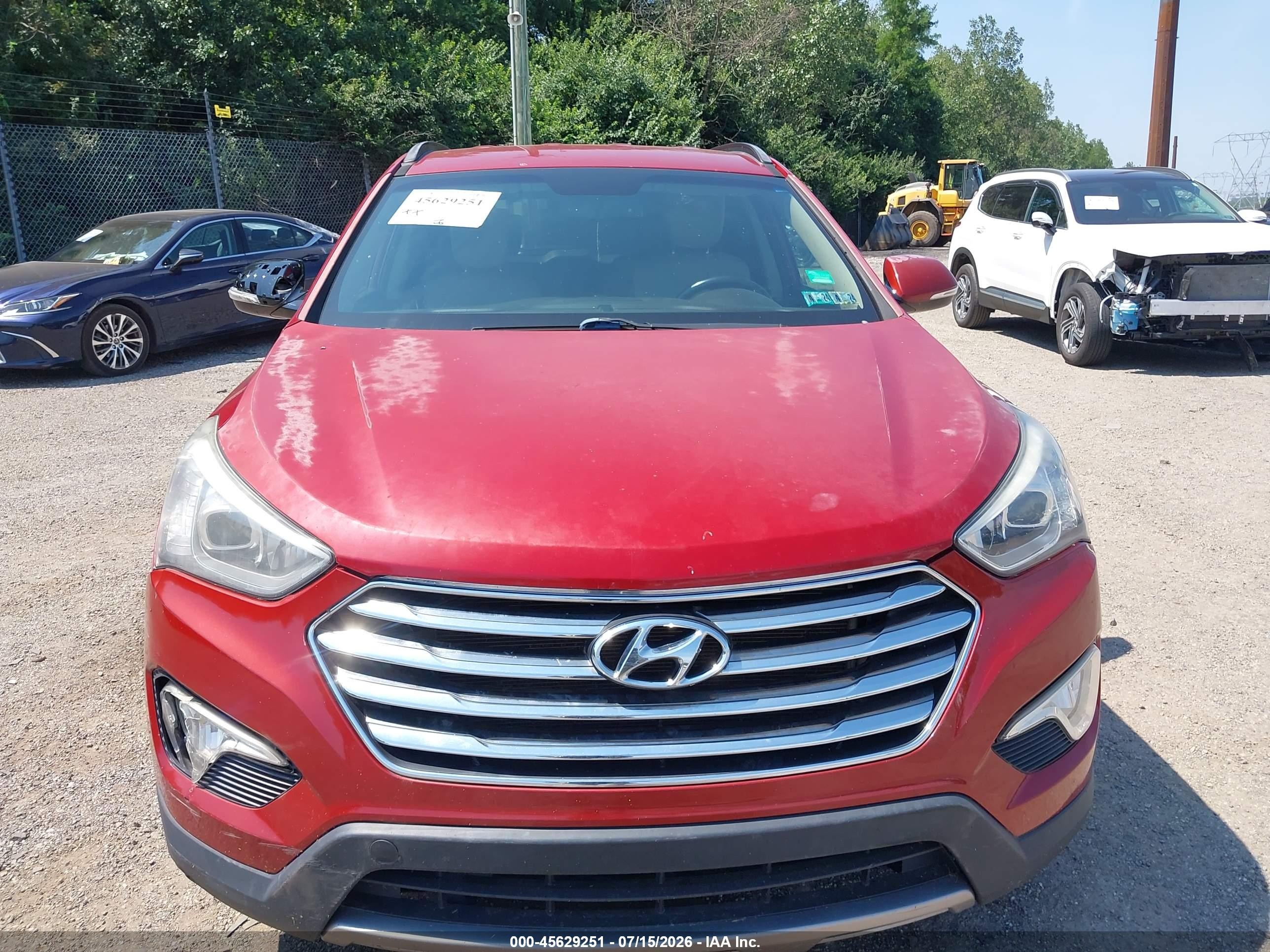 2015 Hyundai Santa Fe Limited Red vin: KM8SN4HF9FU106793