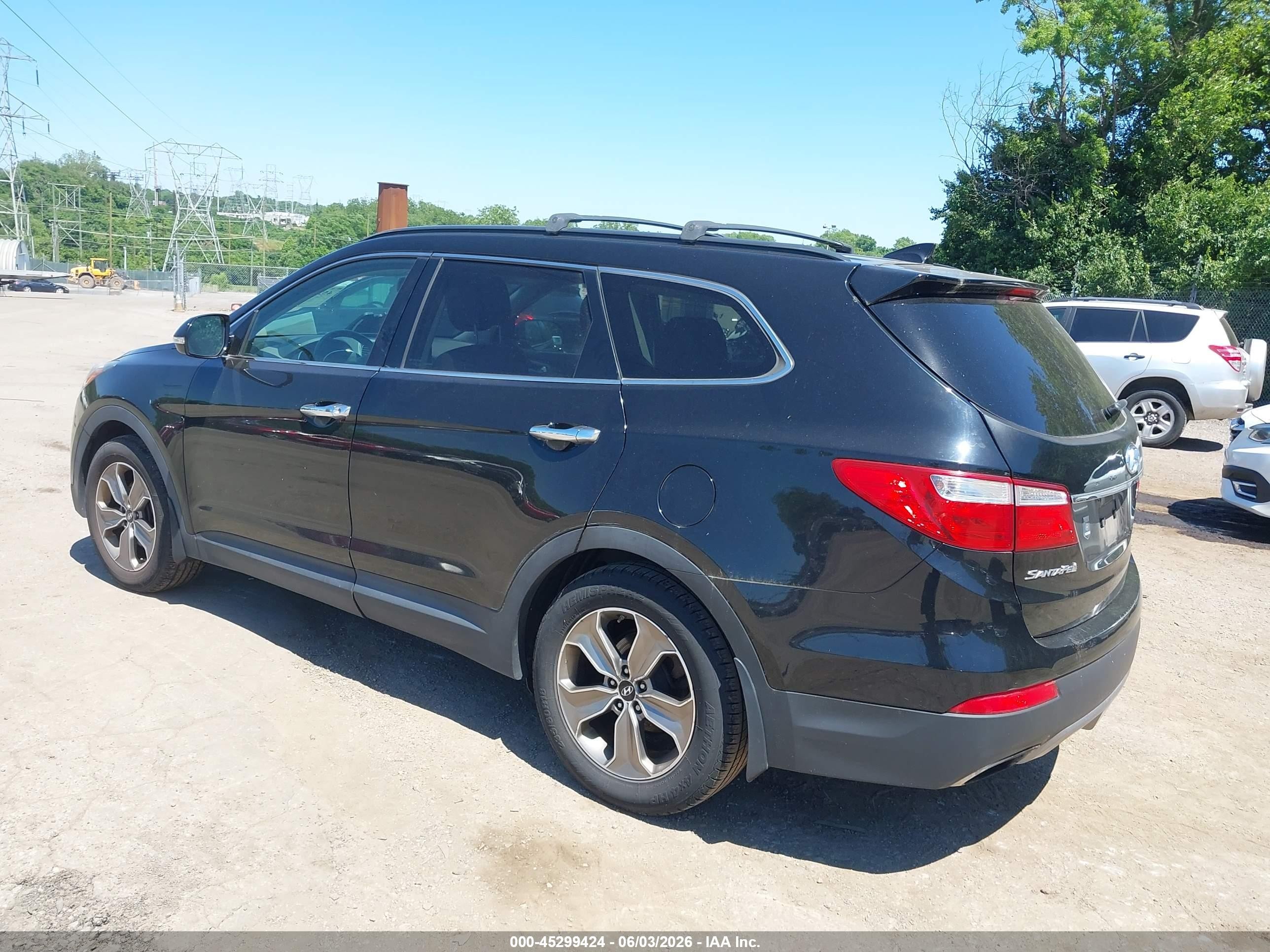 2014 Hyundai Santa Fe Gls Black vin: KM8SN4HFXEU066299