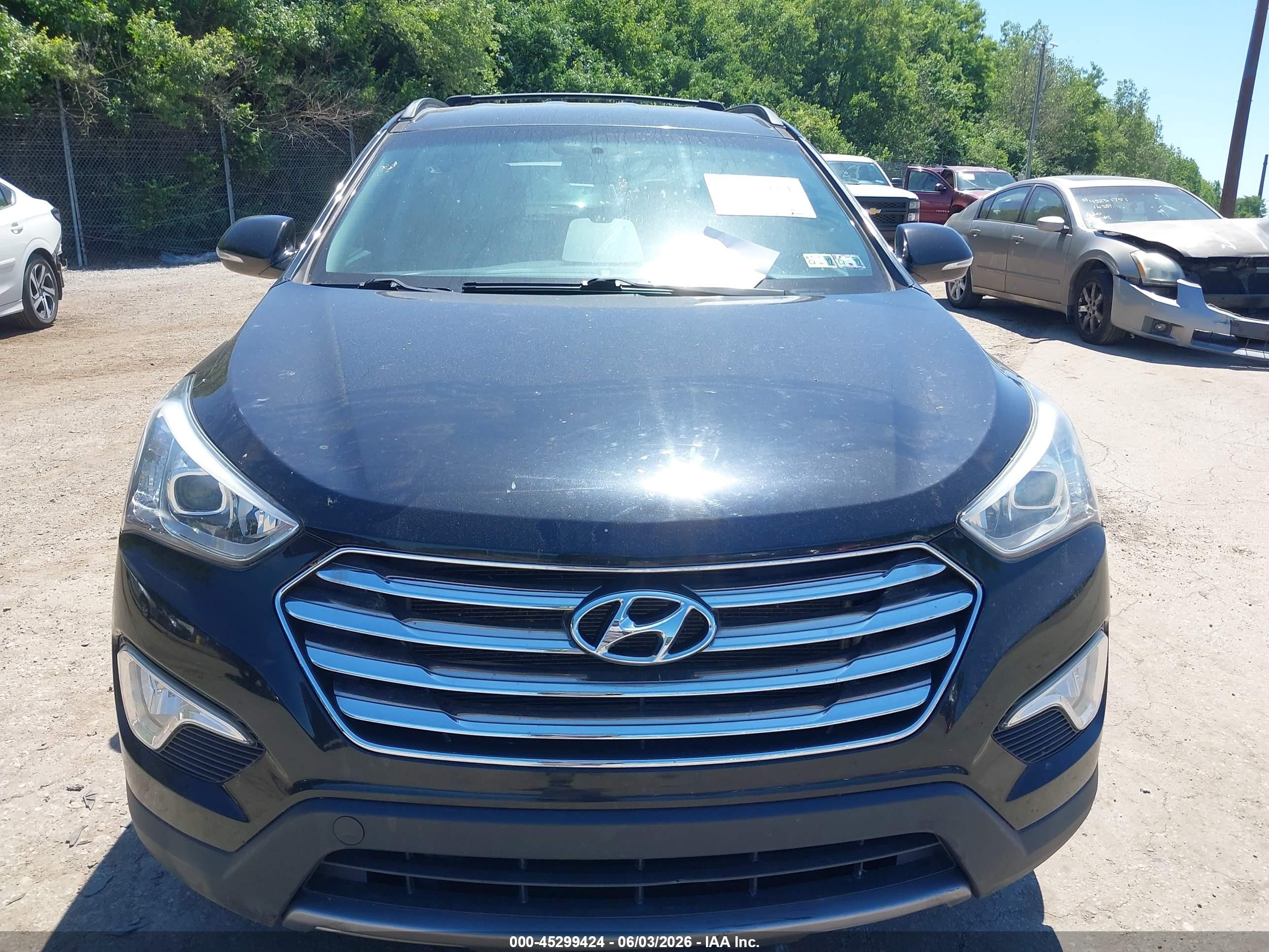 2014 Hyundai Santa Fe Gls Black vin: KM8SN4HFXEU066299