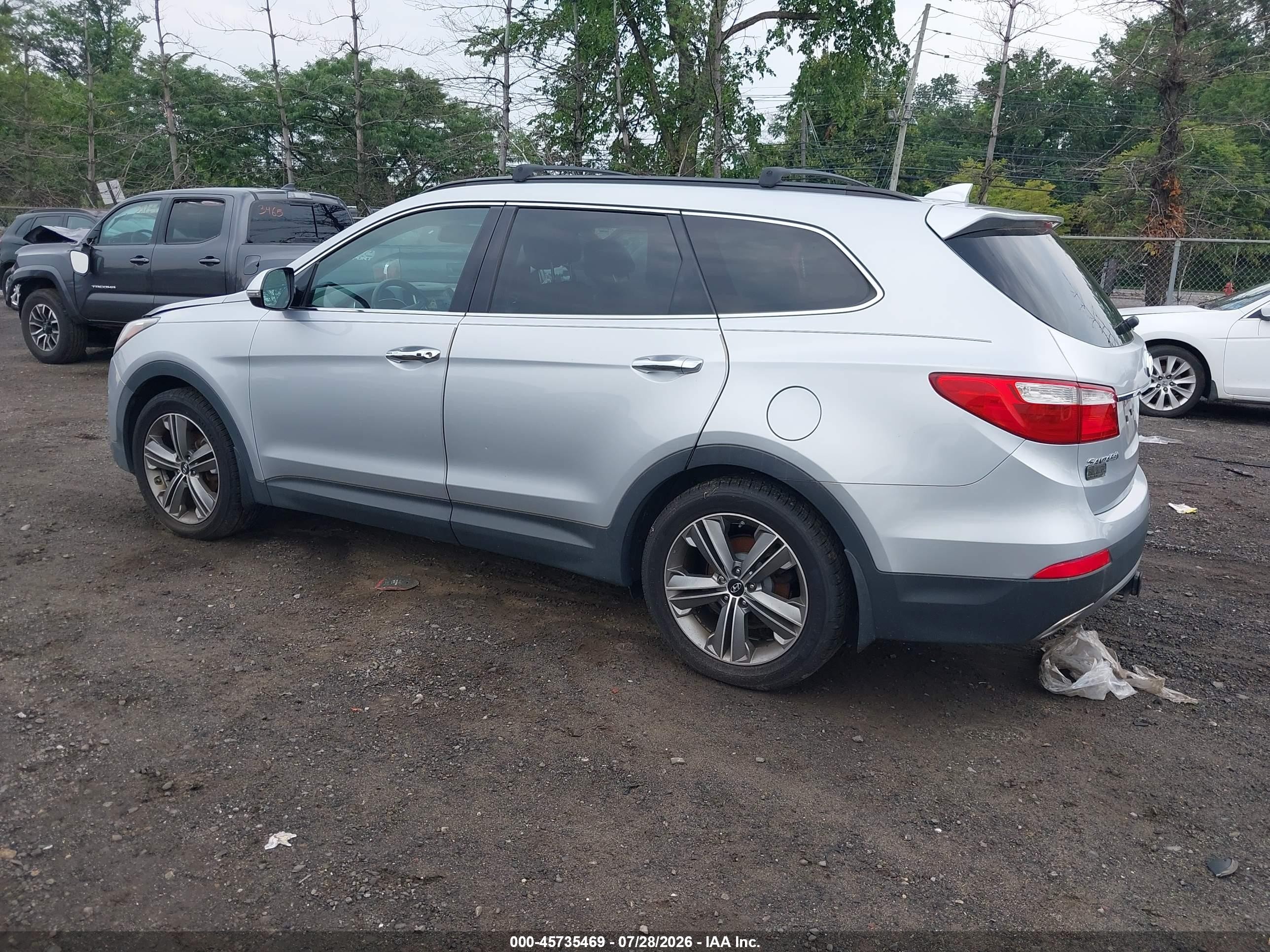 2014 Hyundai Santa Fe Gls Серебряный vin: KM8SN4HFXEU074743
