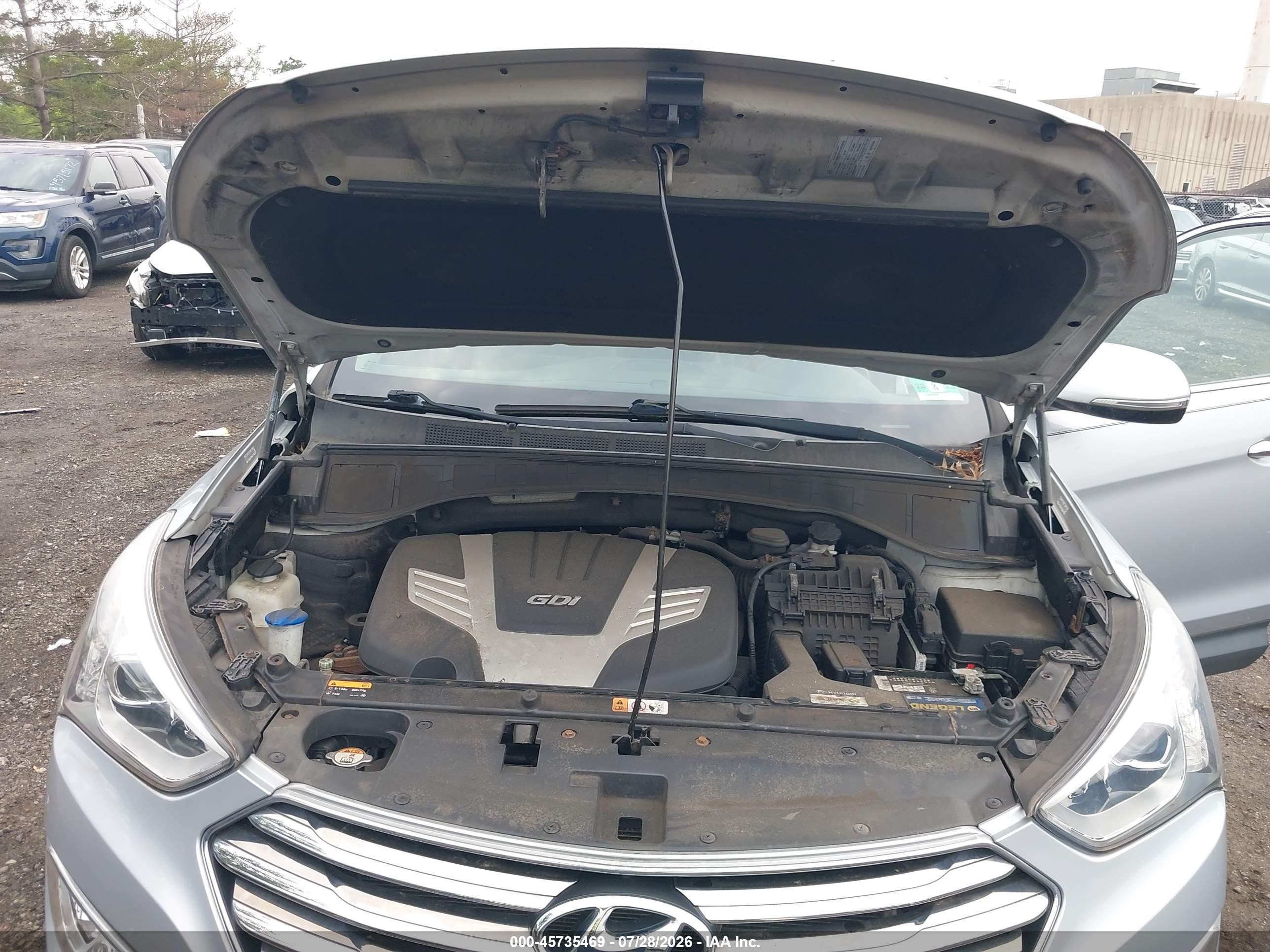 2014 Hyundai Santa Fe Gls Серебряный vin: KM8SN4HFXEU074743