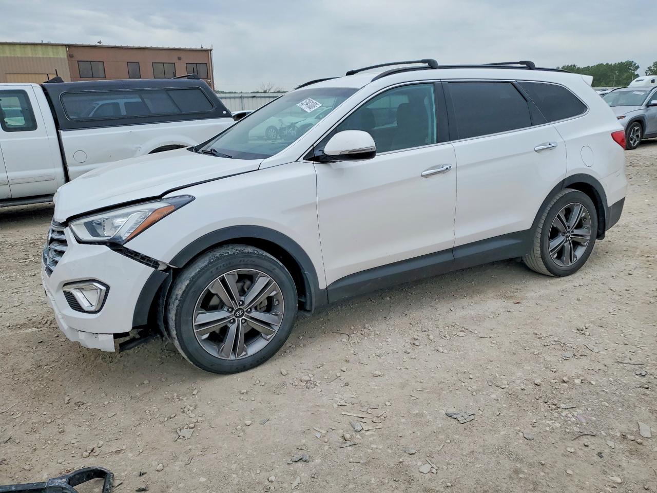 2015 Hyundai Santa Fe Limited White vin: KM8SN4HFXFU095125