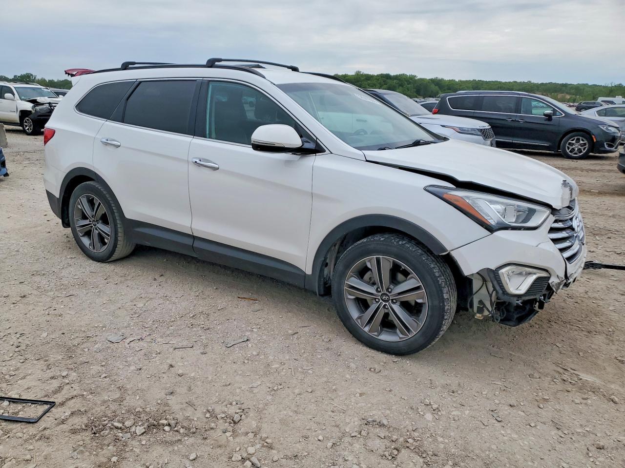2015 Hyundai Santa Fe Limited White vin: KM8SN4HFXFU095125