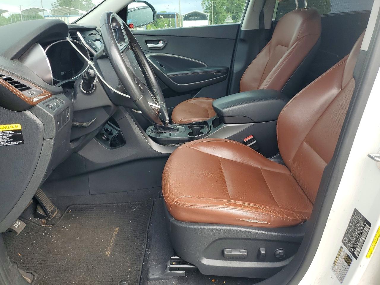 2015 Hyundai Santa Fe Limited White vin: KM8SN4HFXFU111081