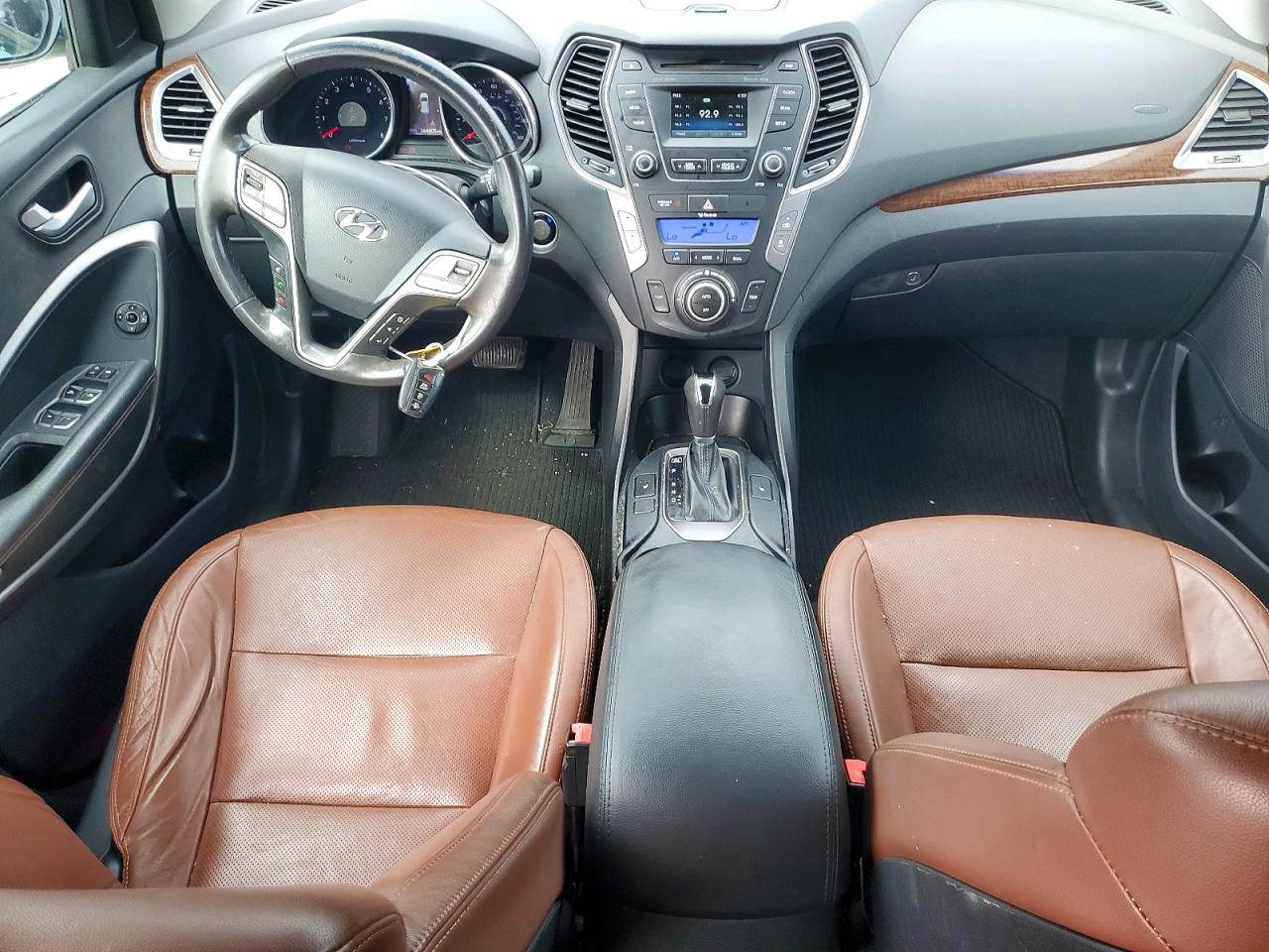 2015 Hyundai Santa Fe Limited White vin: KM8SN4HFXFU111081