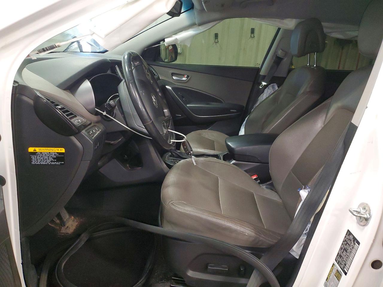 2013 Hyundai Santa Fe Gls White vin: KM8SNDHF0DU012038