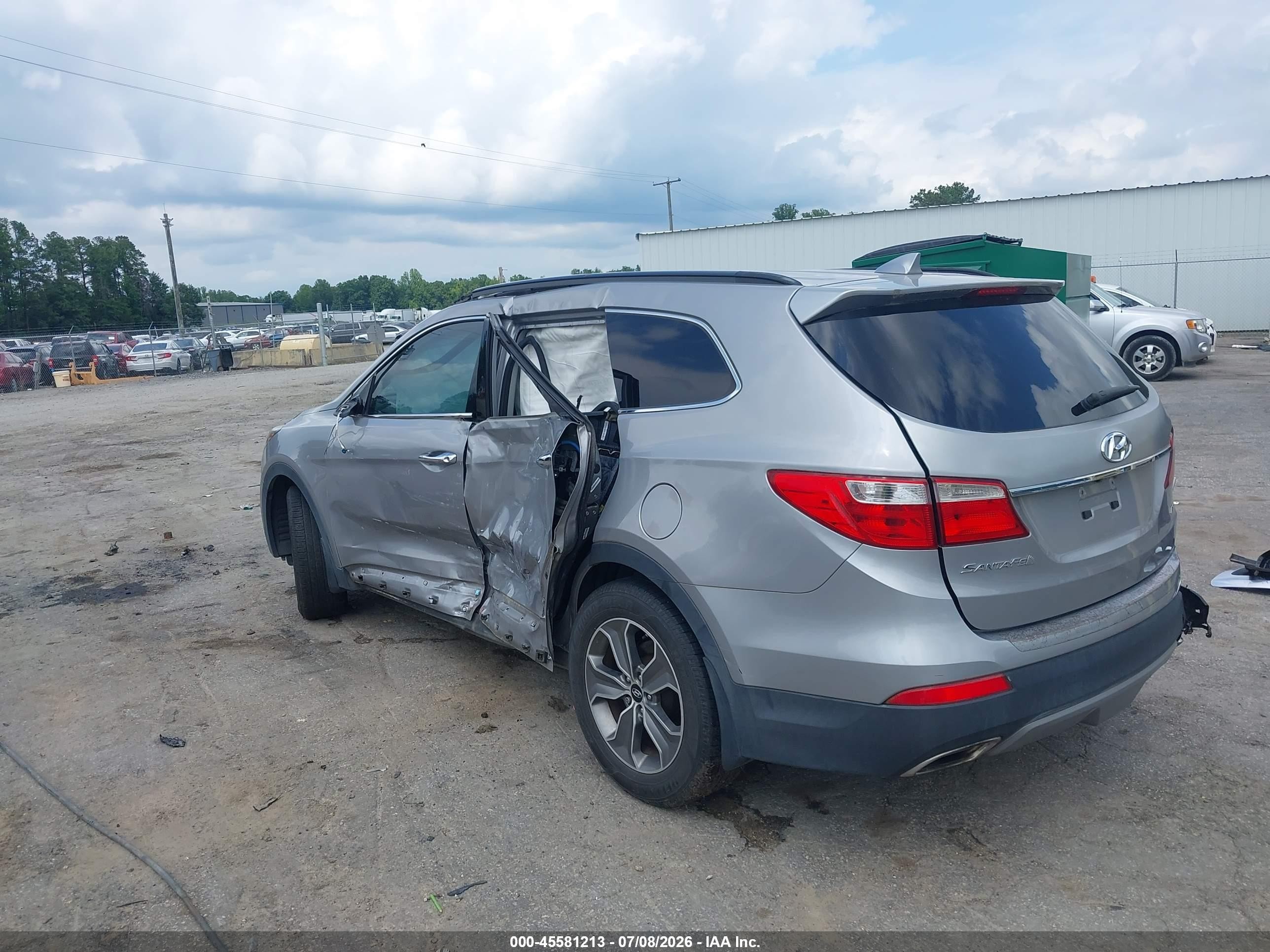 2013 Hyundai Santa Fe Gls Silver vin: KM8SNDHF0DU012928