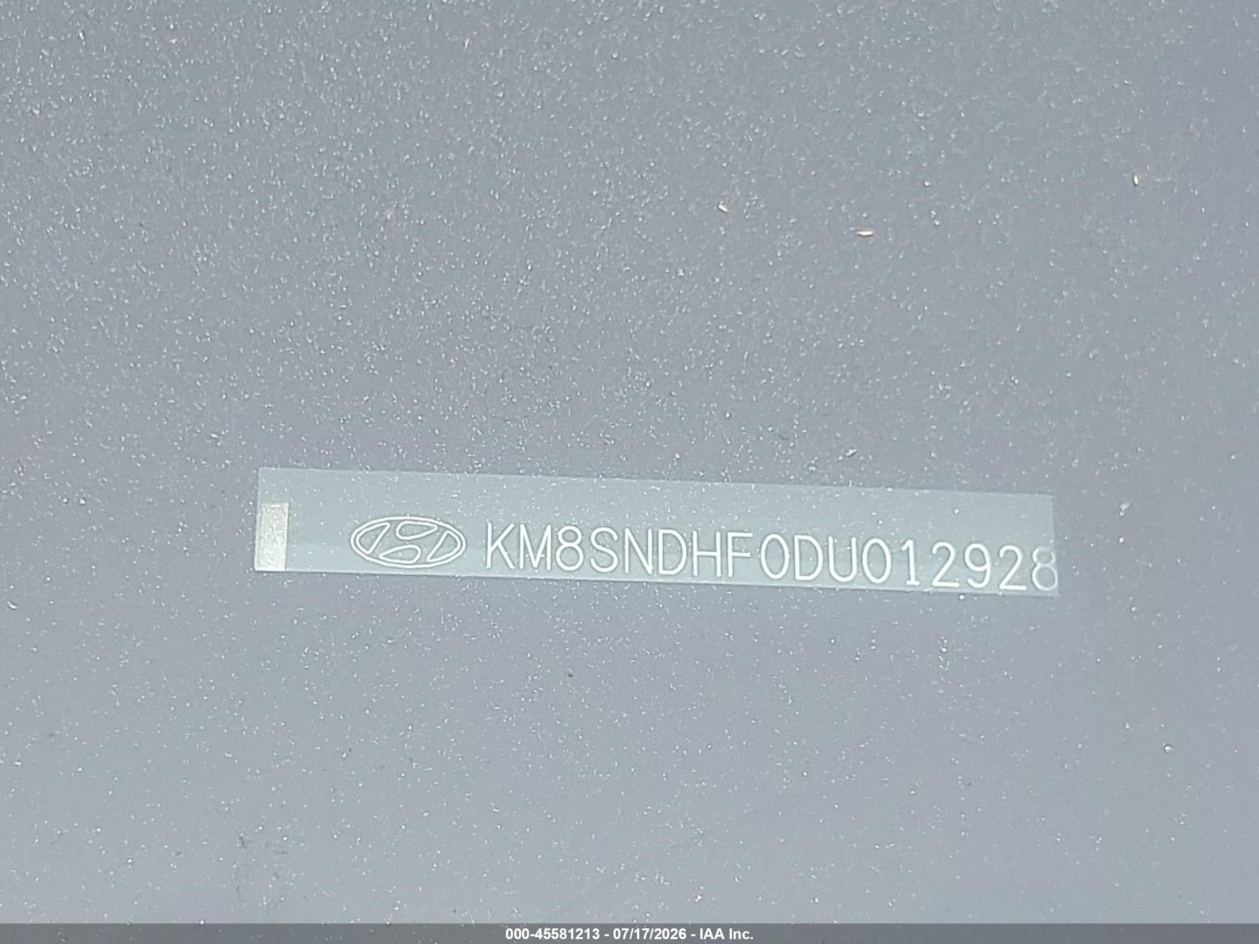 2013 Hyundai Santa Fe Gls Silver vin: KM8SNDHF0DU012928