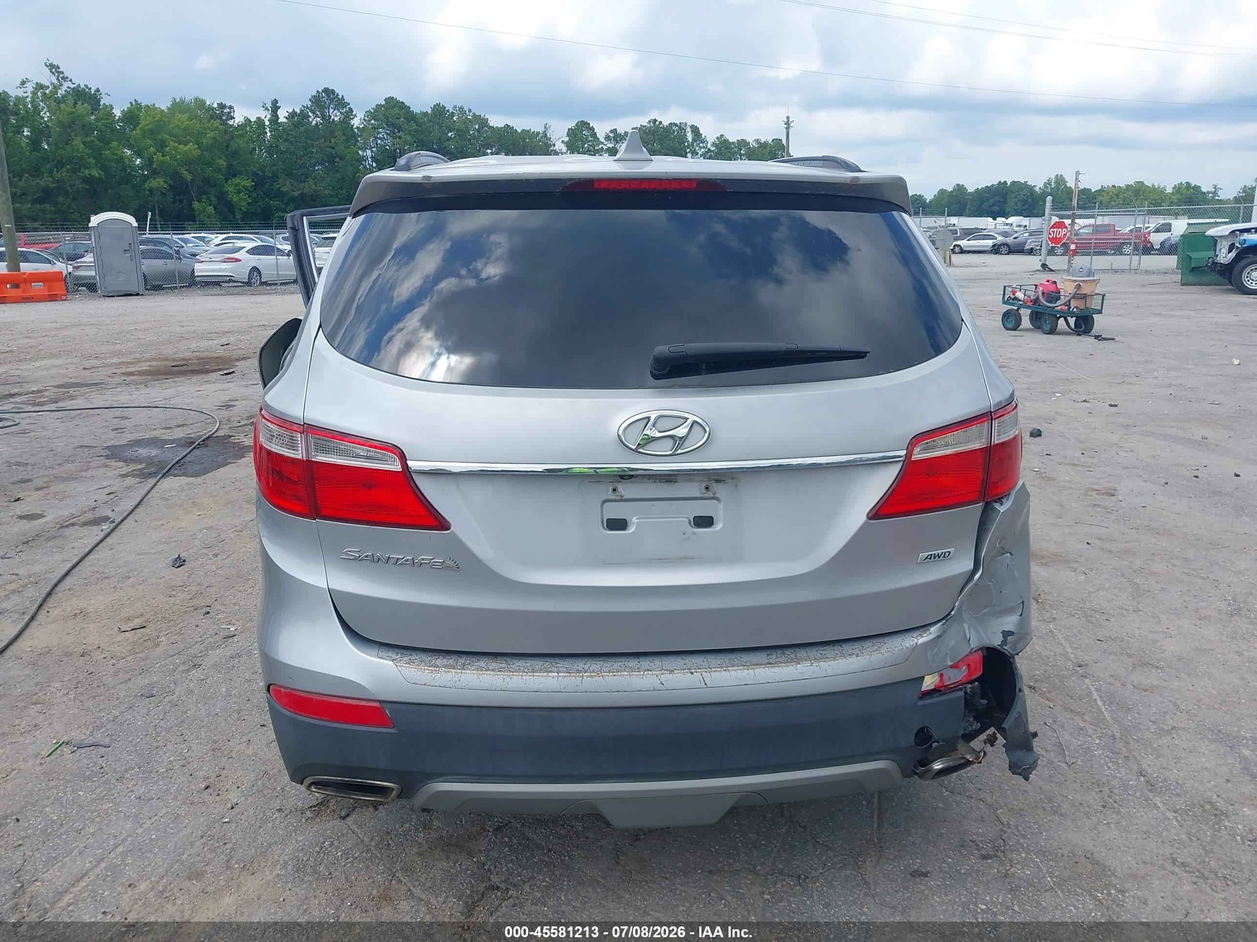2013 Hyundai Santa Fe Gls Silver vin: KM8SNDHF0DU012928
