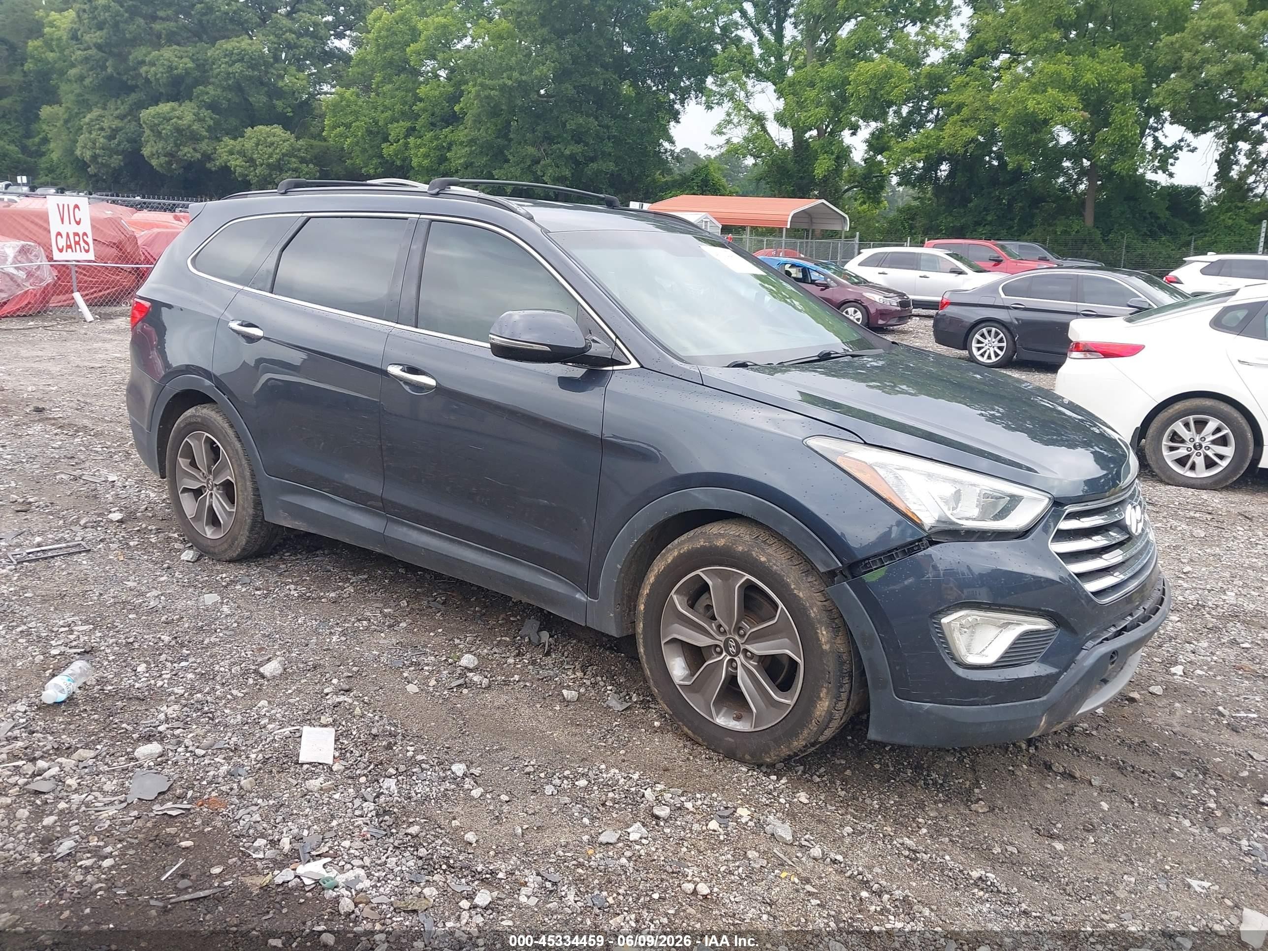 2013 Hyundai Santa Fe Gls Blue vin: KM8SNDHF0DU018695