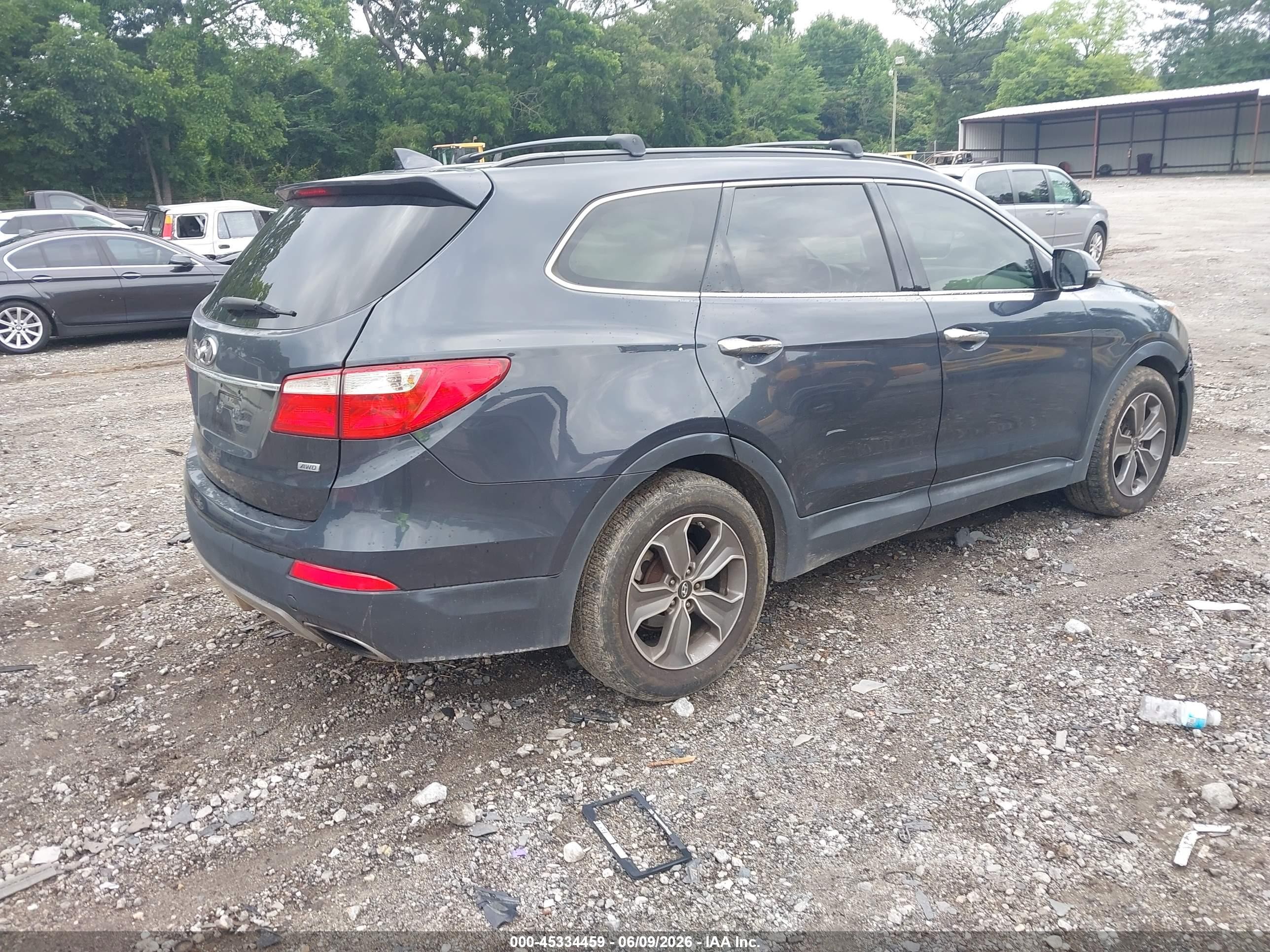 2013 Hyundai Santa Fe Gls Blue vin: KM8SNDHF0DU018695
