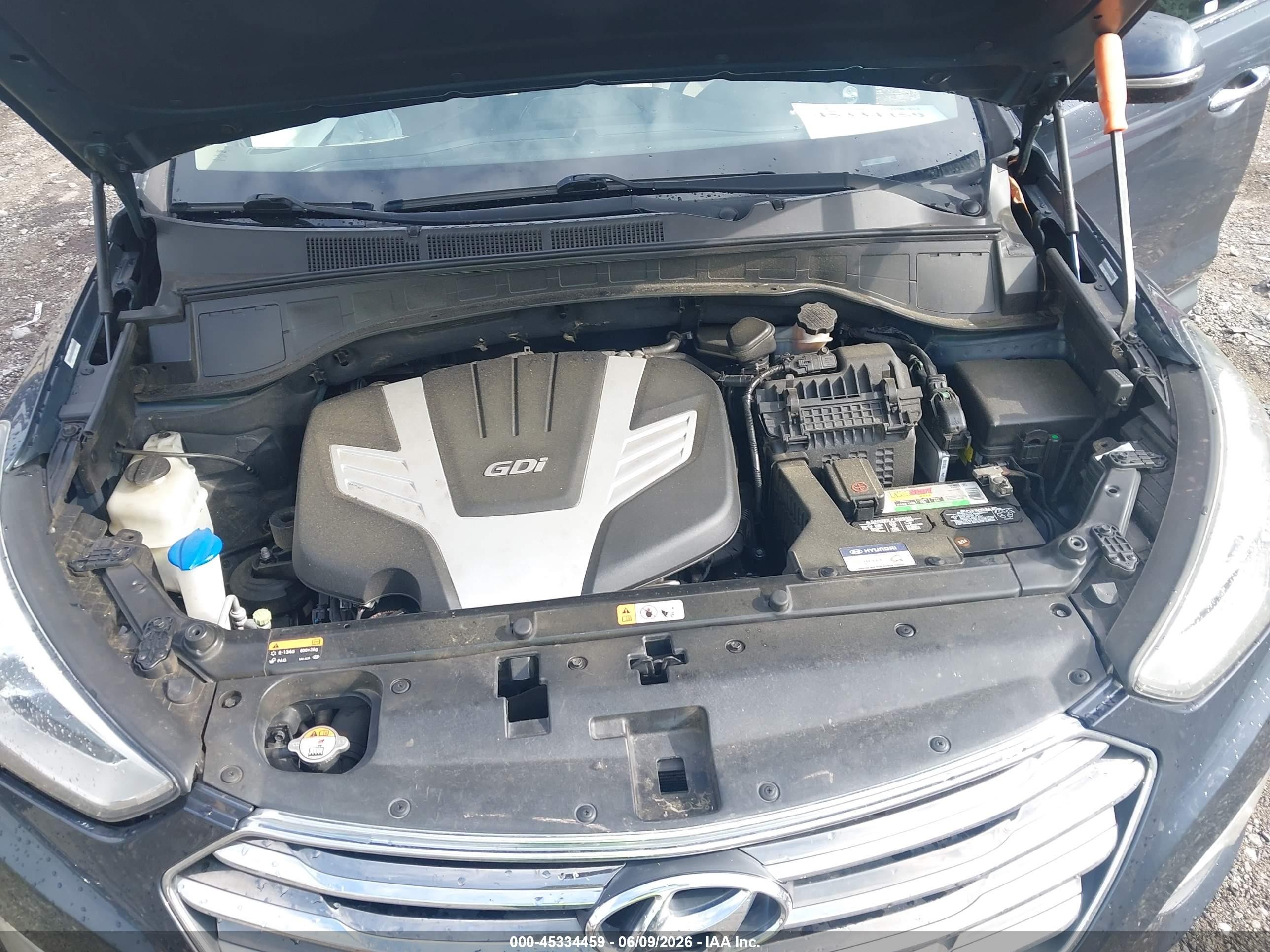 2013 Hyundai Santa Fe Gls Blue vin: KM8SNDHF0DU018695