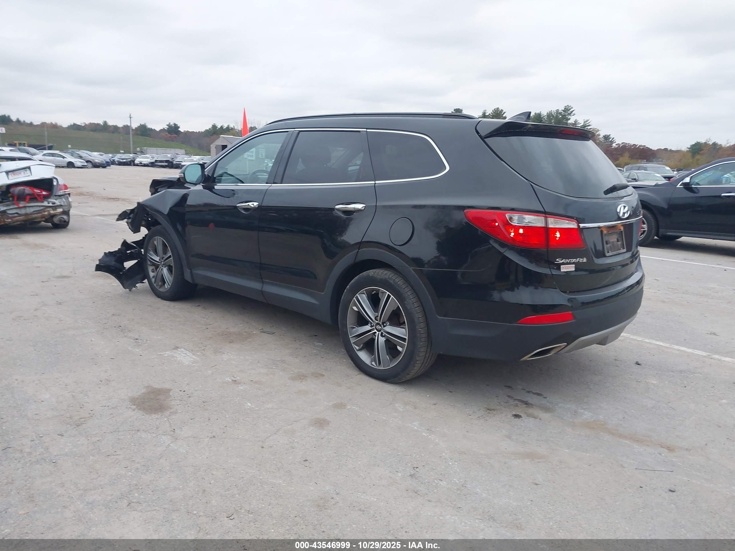 2015 Hyundai Santa Fe Gls Black vin: KM8SNDHF0FU129766
