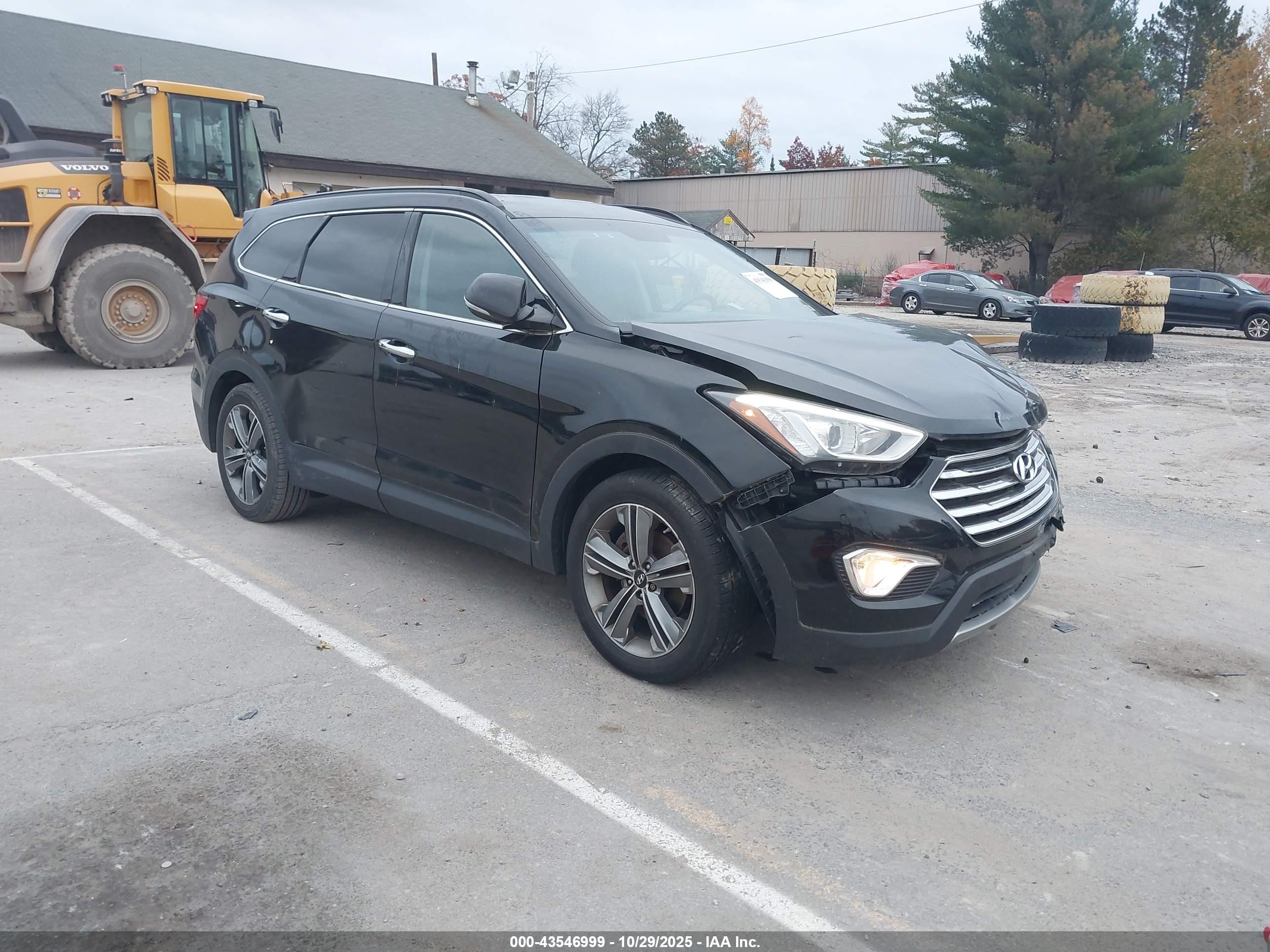 2015 Hyundai Santa Fe Gls Black vin: KM8SNDHF0FU129766