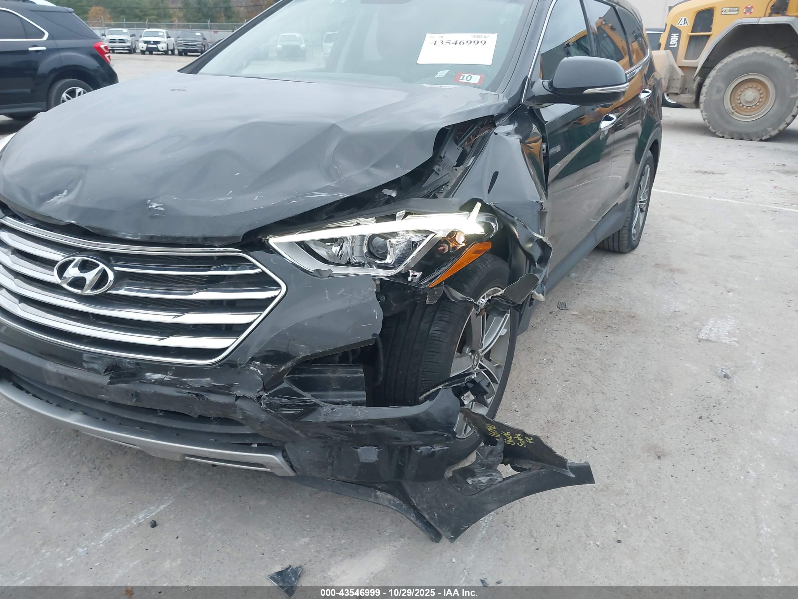2015 Hyundai Santa Fe Gls Black vin: KM8SNDHF0FU129766