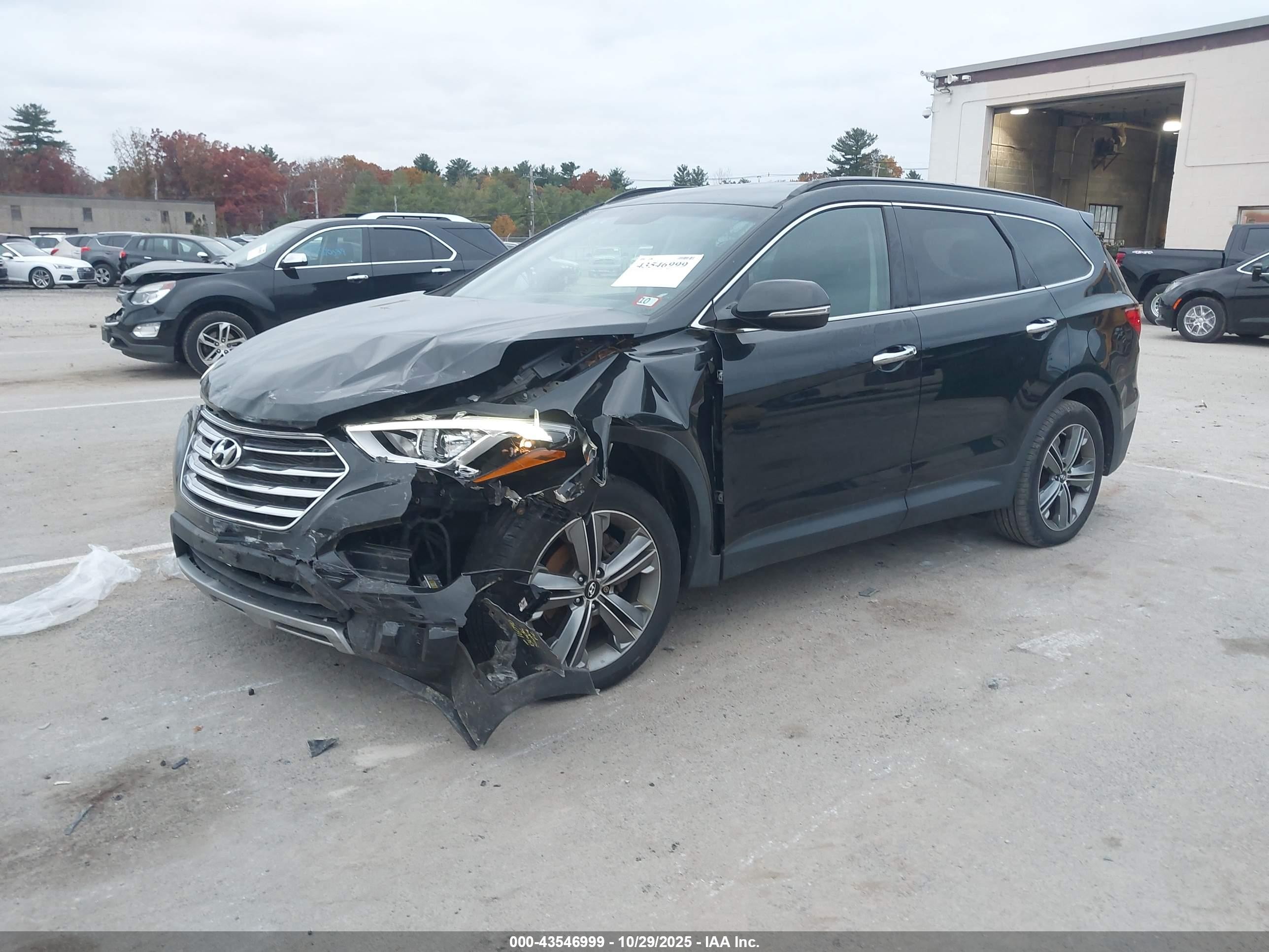 2015 Hyundai Santa Fe Gls Black vin: KM8SNDHF0FU129766