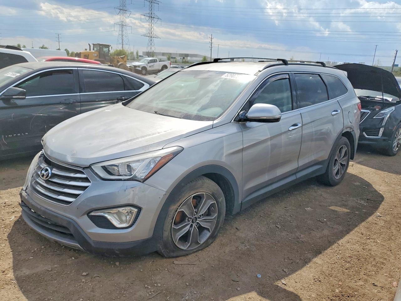 2013 Hyundai Santa Fe Серый vin: KM8SNDHF1DU014008