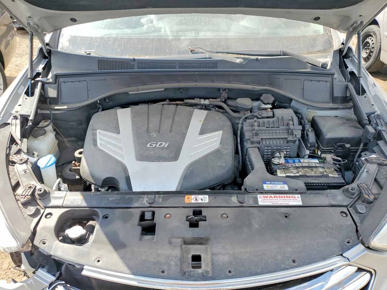 2013 Hyundai Santa Fe Серый vin: KM8SNDHF1DU014008