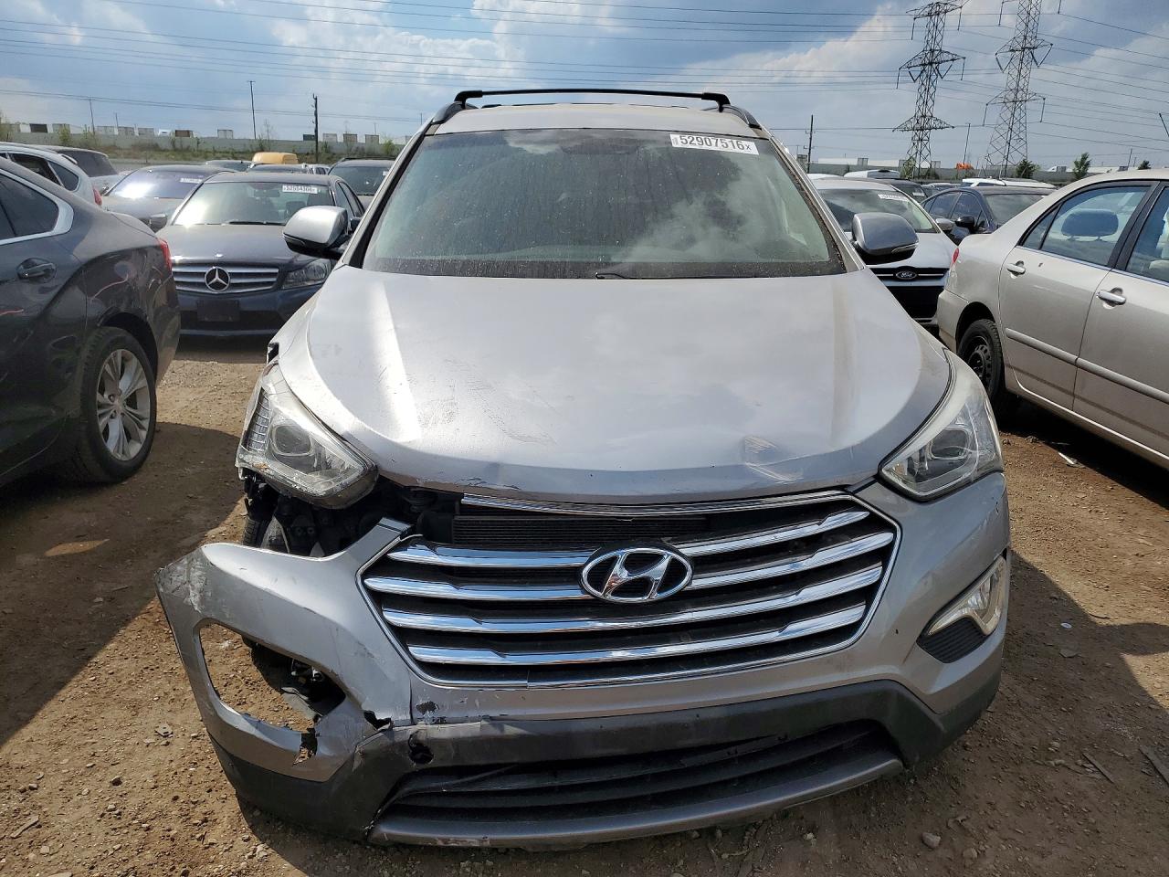 2013 Hyundai Santa Fe Серый vin: KM8SNDHF1DU014008