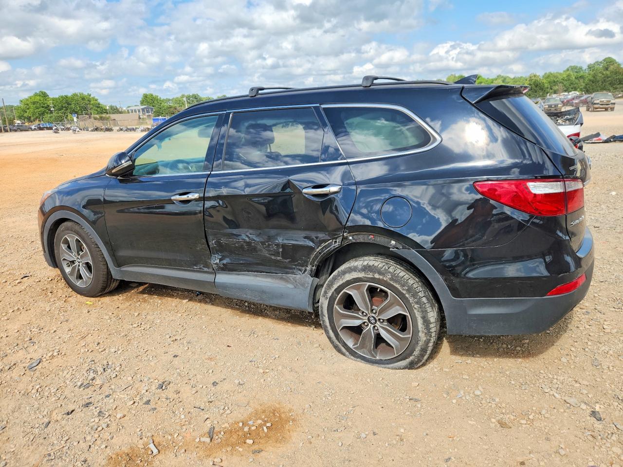 2014 Hyundai Santa Fe Gls Black vin: KM8SNDHF1EU057927