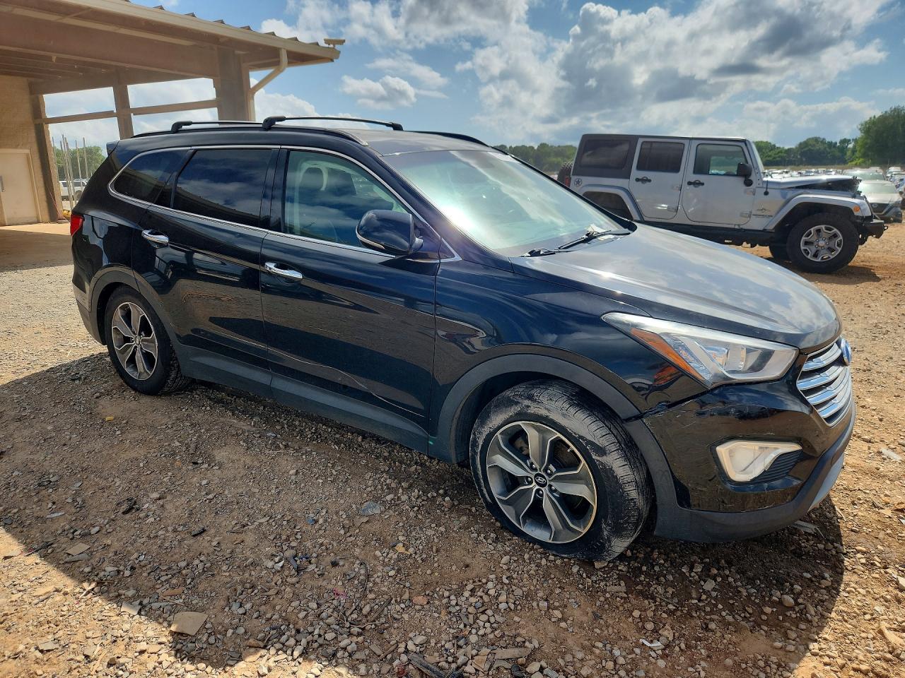 2014 Hyundai Santa Fe Gls Black vin: KM8SNDHF1EU057927