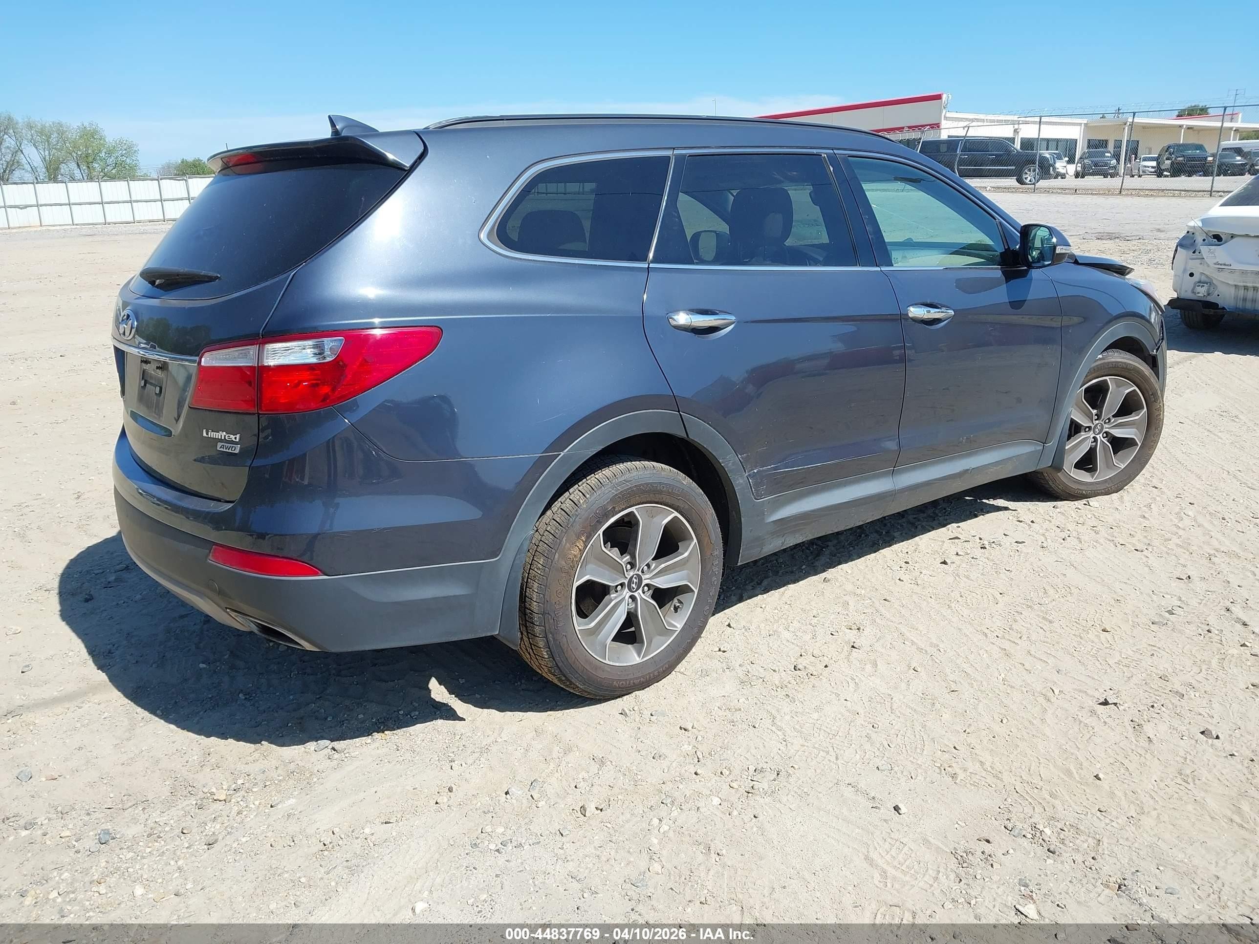 2014 Hyundai Santa Fe Limited Black vin: KM8SNDHF1EU059919