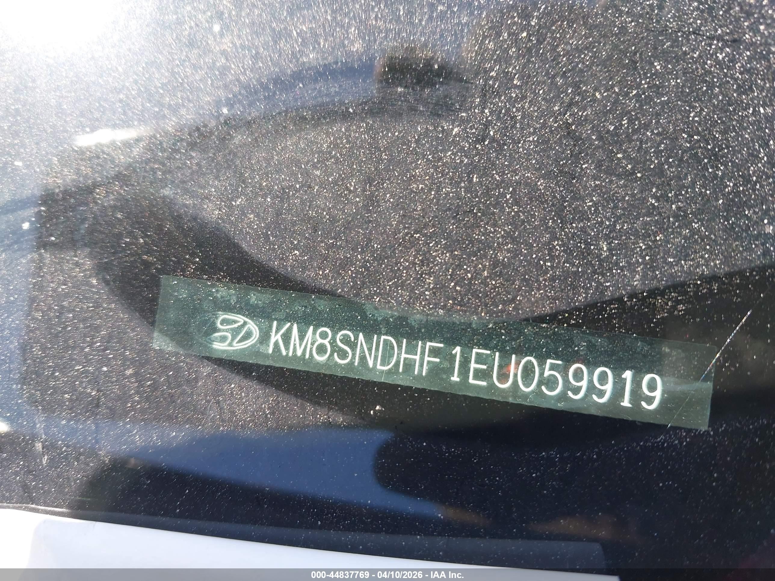2014 Hyundai Santa Fe Limited Black vin: KM8SNDHF1EU059919