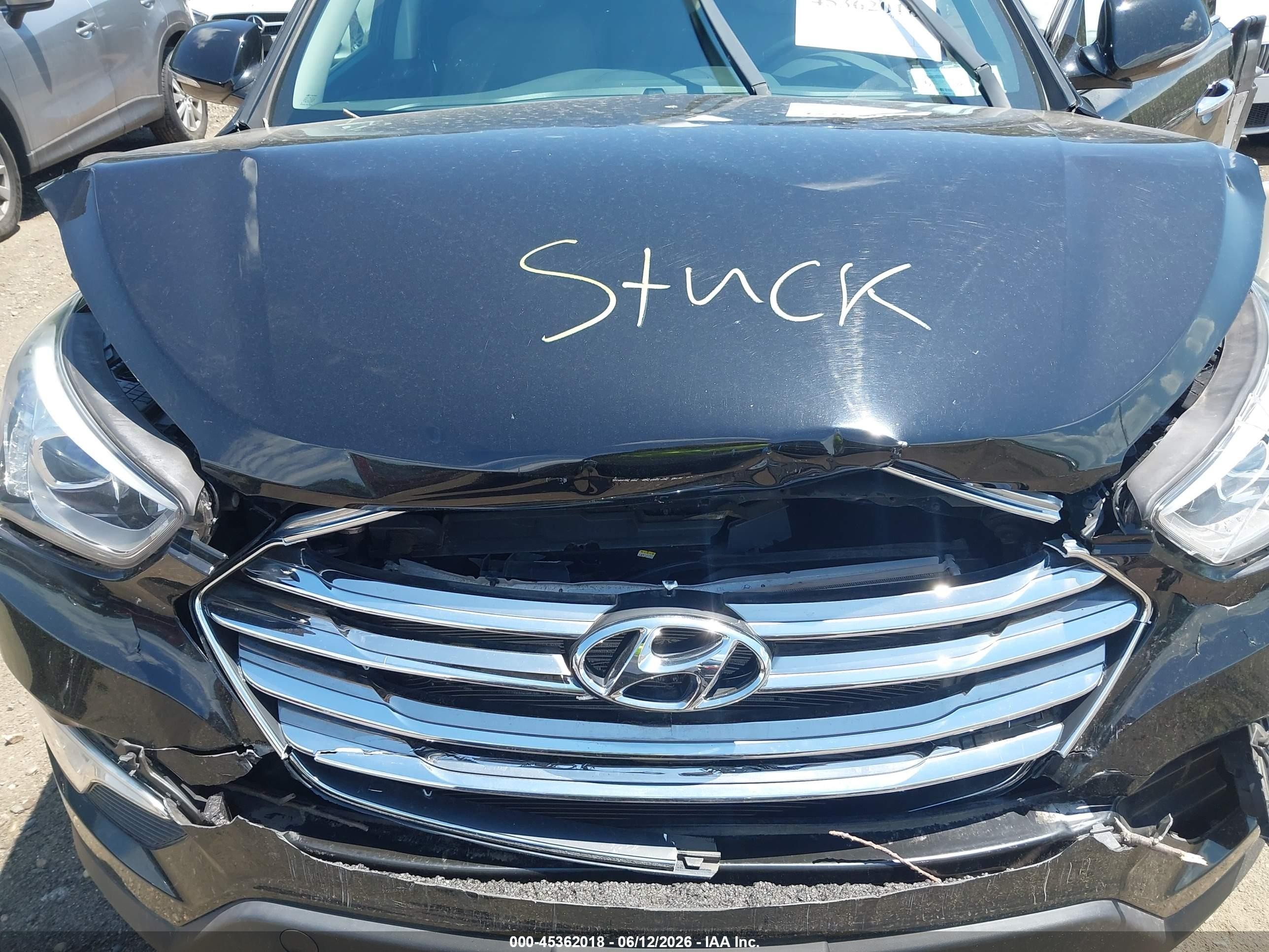 2014 Hyundai Santa Fe Gls Black vin: KM8SNDHF1EU064697