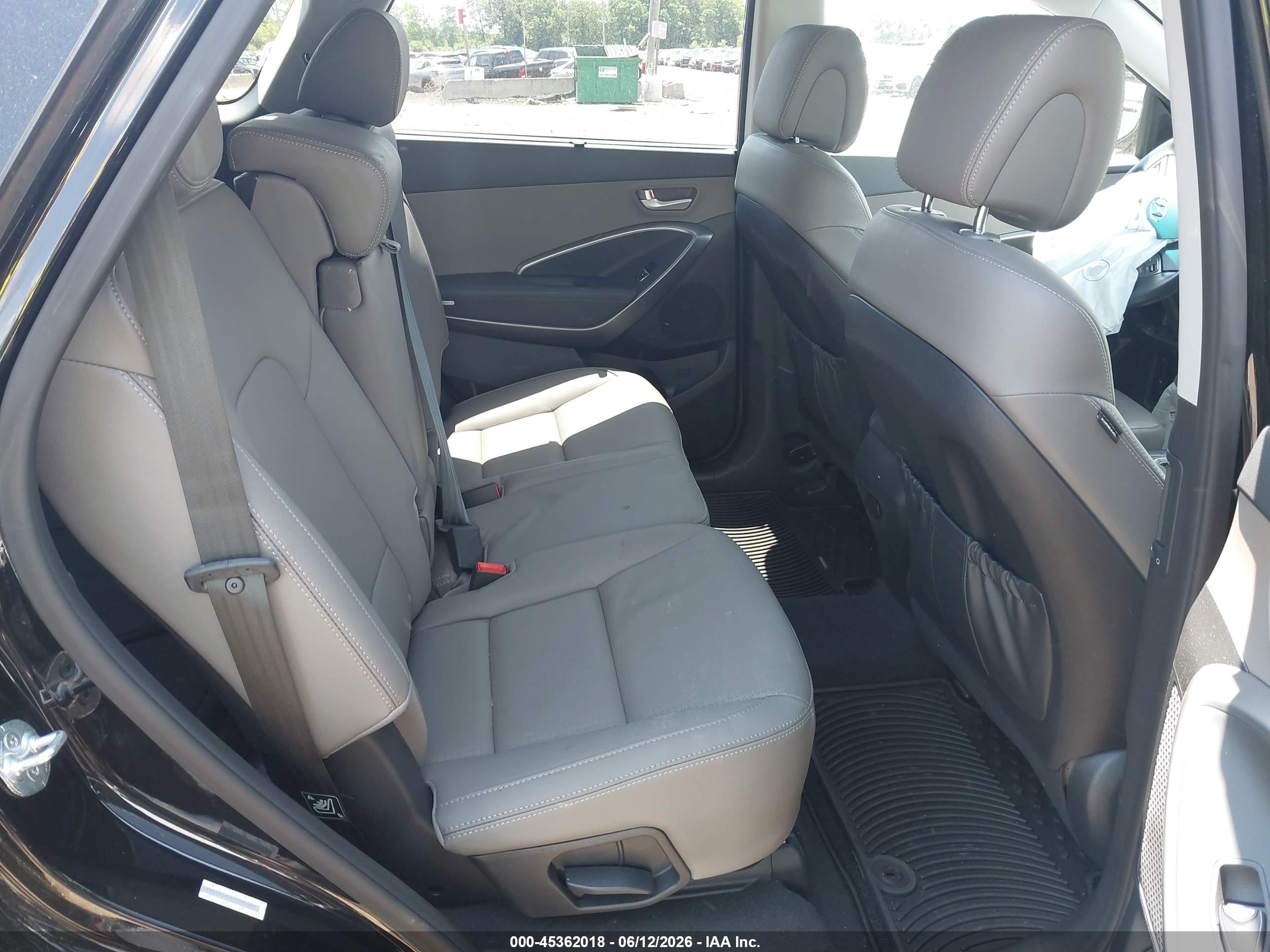 2014 Hyundai Santa Fe Gls Black vin: KM8SNDHF1EU064697