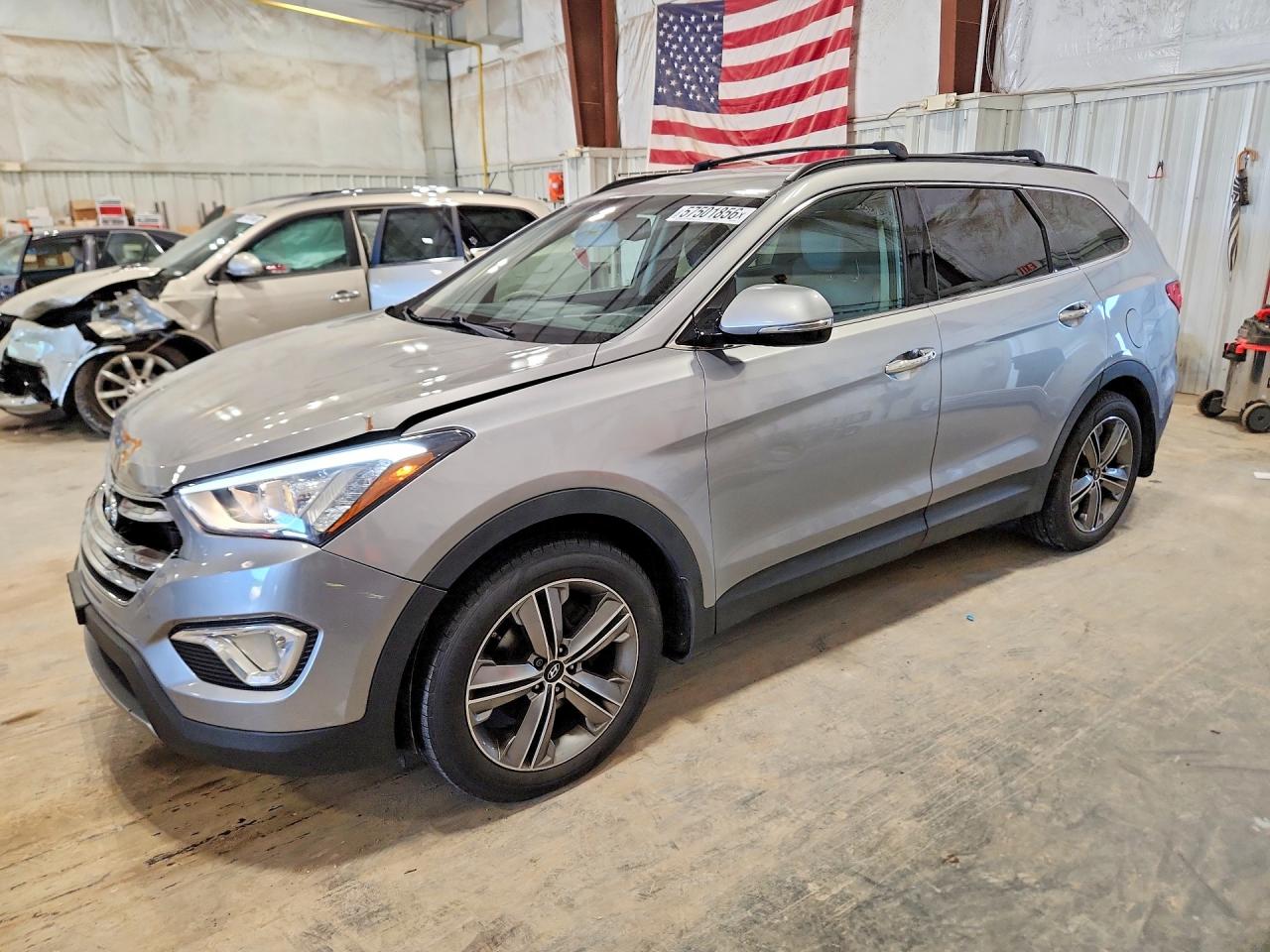 2014 Hyundai Santa Fe Gls Silver vin: KM8SNDHF2EU075479