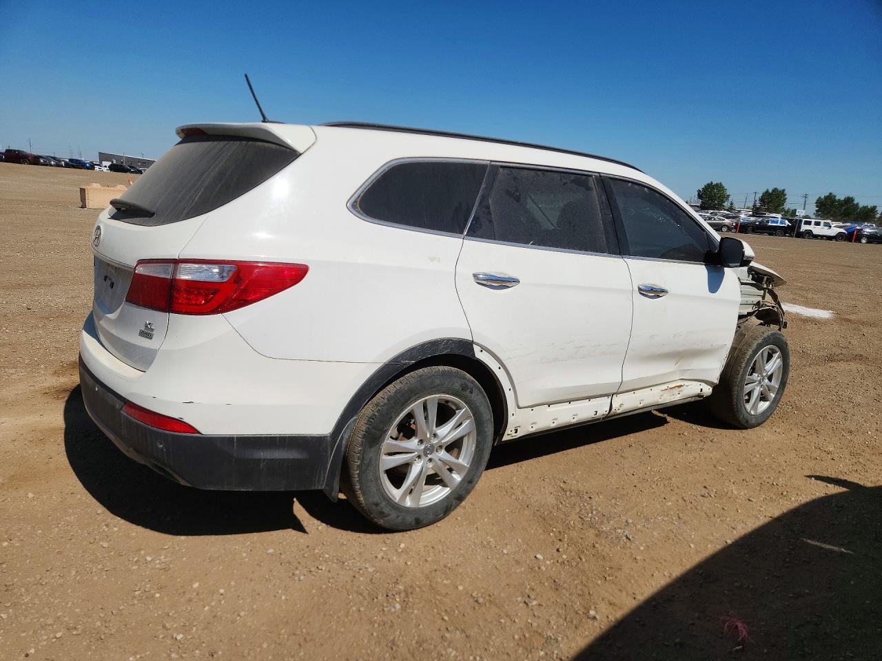 2015 Hyundai Santa Fe Gls White vin: KM8SNDHF2FU126481
