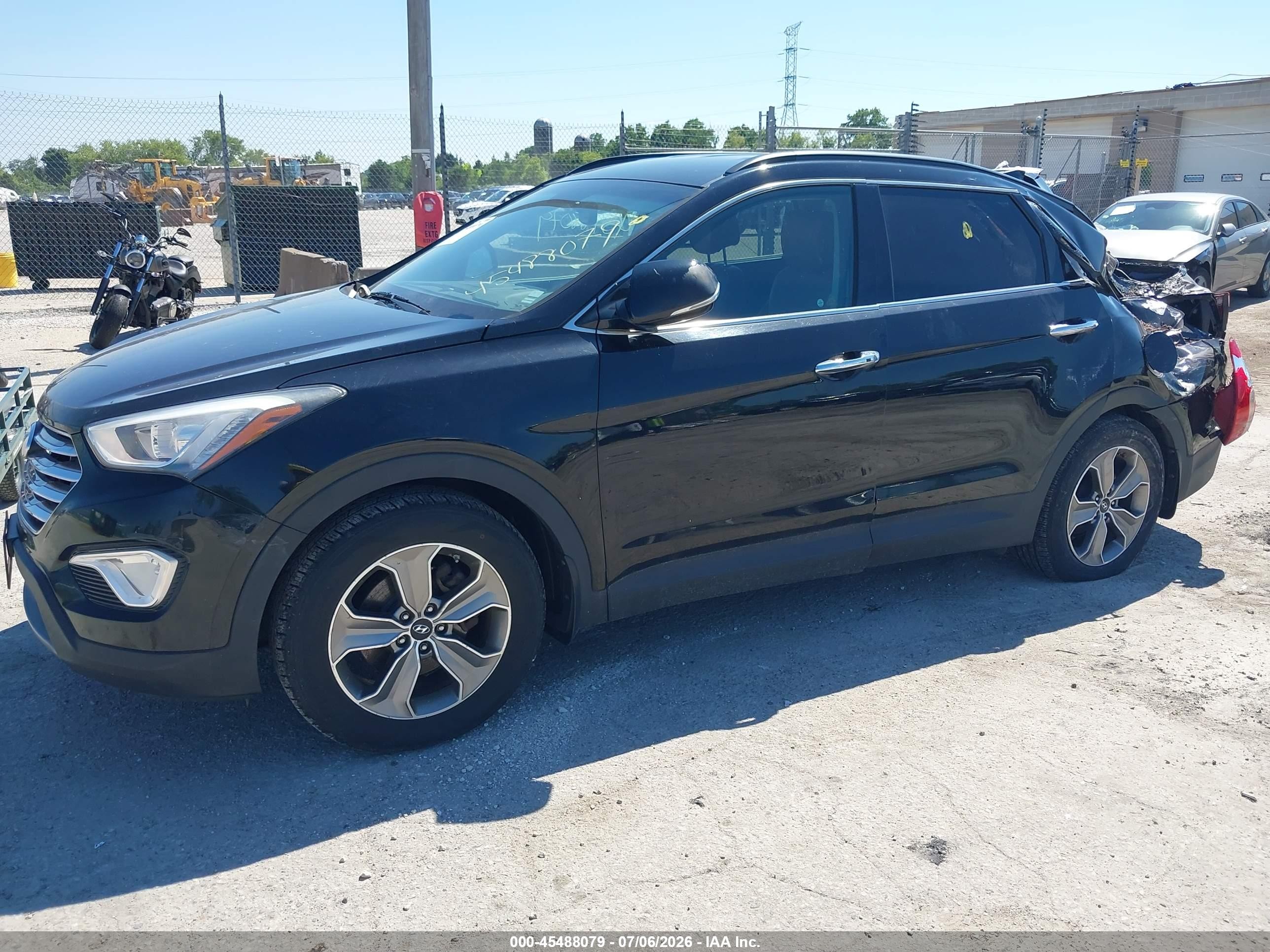 2014 Hyundai Santa Fe Limited Black vin: KM8SNDHF3EU042278